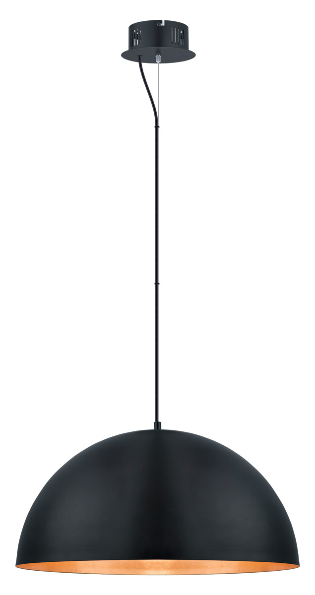Gaetano LED 23.62 inch Black and Gold Pendant Ceiling Light