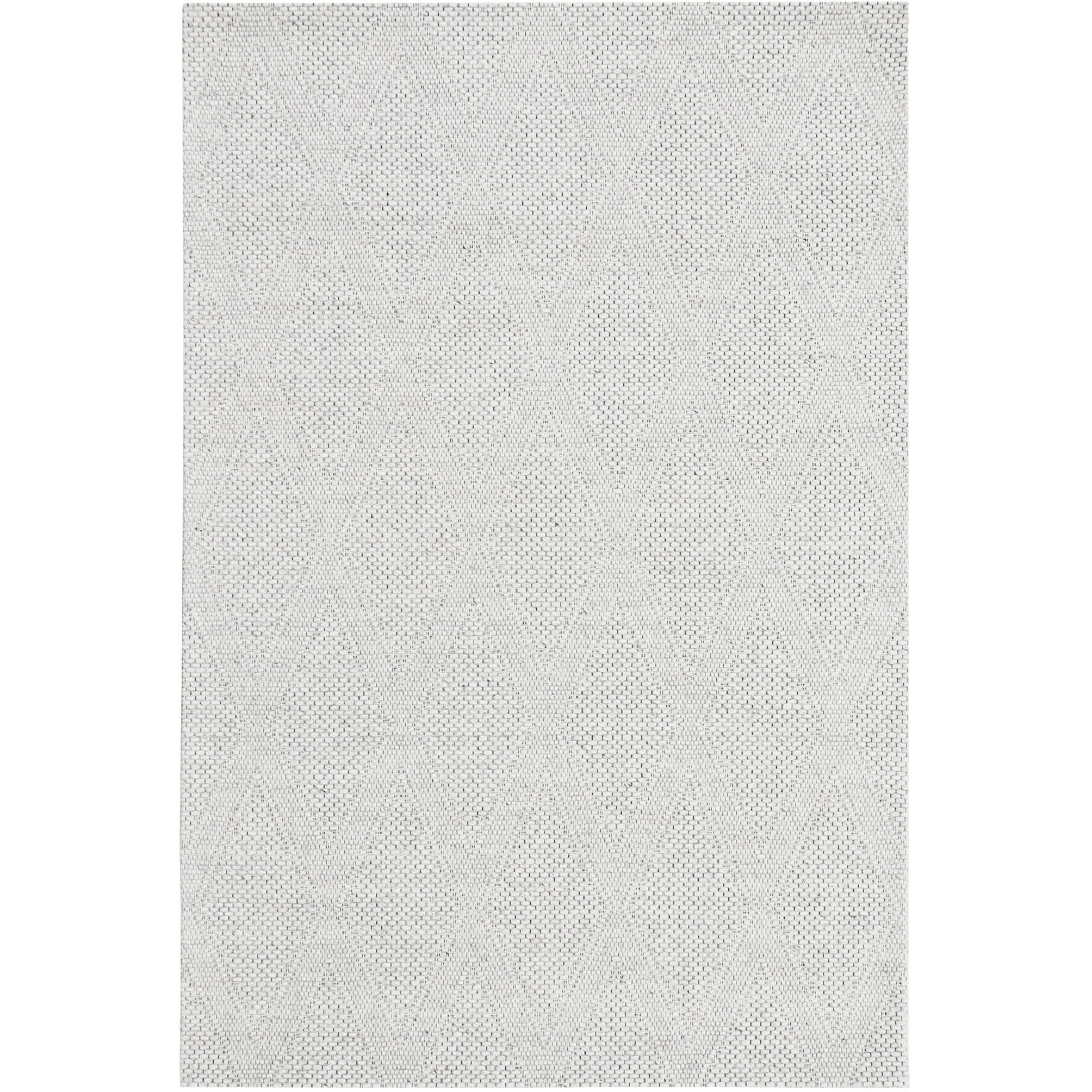 Natural Luxe 114 X 79 inch Light Grey Rug in 6 x 9