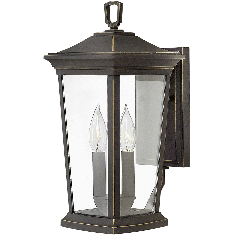 Bromley LED 16 inch Oil Rubbed Bronze Outdoor Wall Mount Lantern, Small