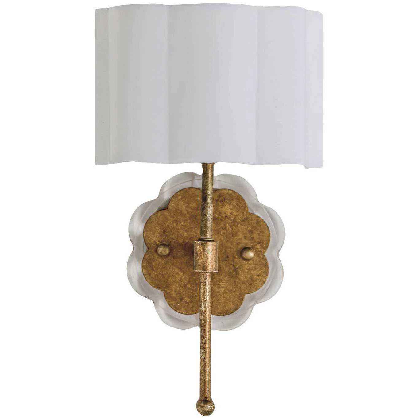 Gabby Shirley Sconce Wall Light in Antique Gold SCH-151455 - Open Box