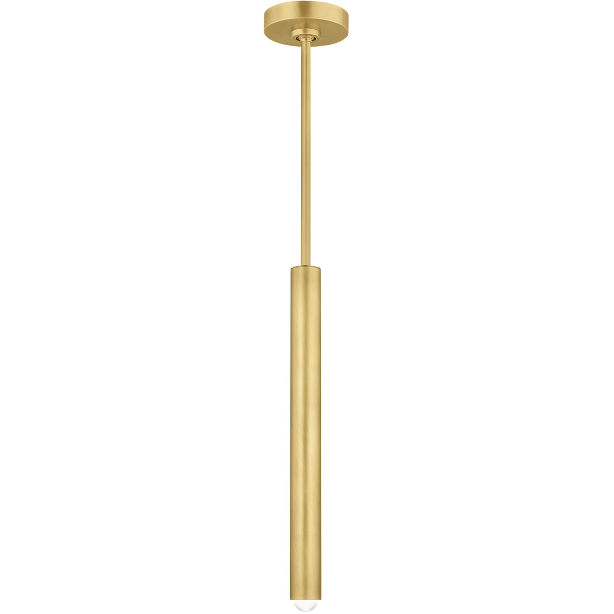 Kelly Wearstler Ebell LED 1.5 inch Natural Brass Pendant Ceiling Light in 277V, Integrated LED