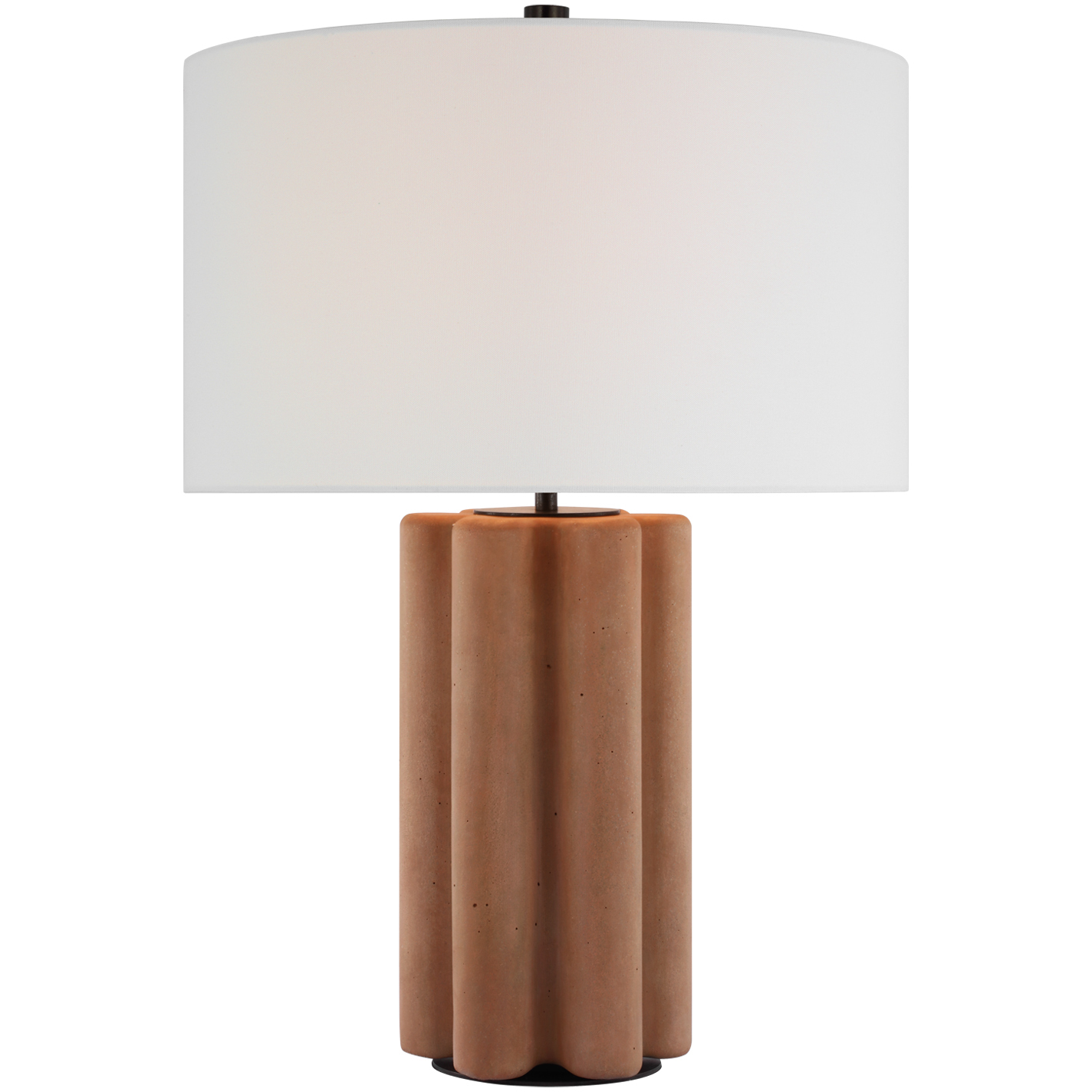 Kelly Wearstler Vellig 28 inch 15 watt Terracotta Stained Concrete Table Lamp Portable Light, Medium