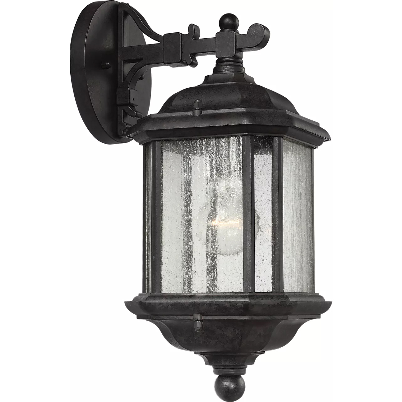 Kent 1 Light 15 inch Oxford Bronze Outdoor Wall Lantern, Medium