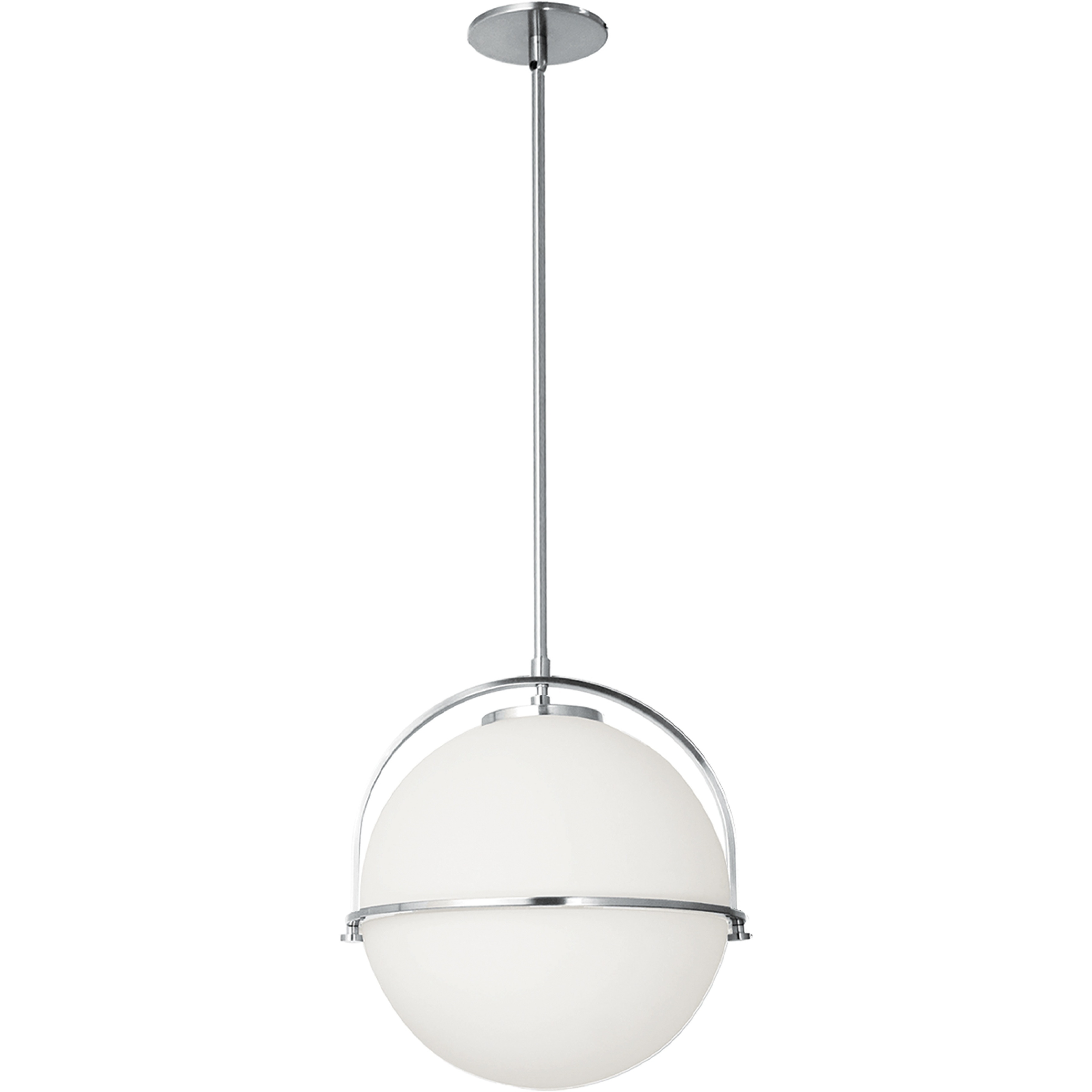 Paola 1 Light 11.5 inch Polished Chrome Single Drop Pendant Ceiling Light