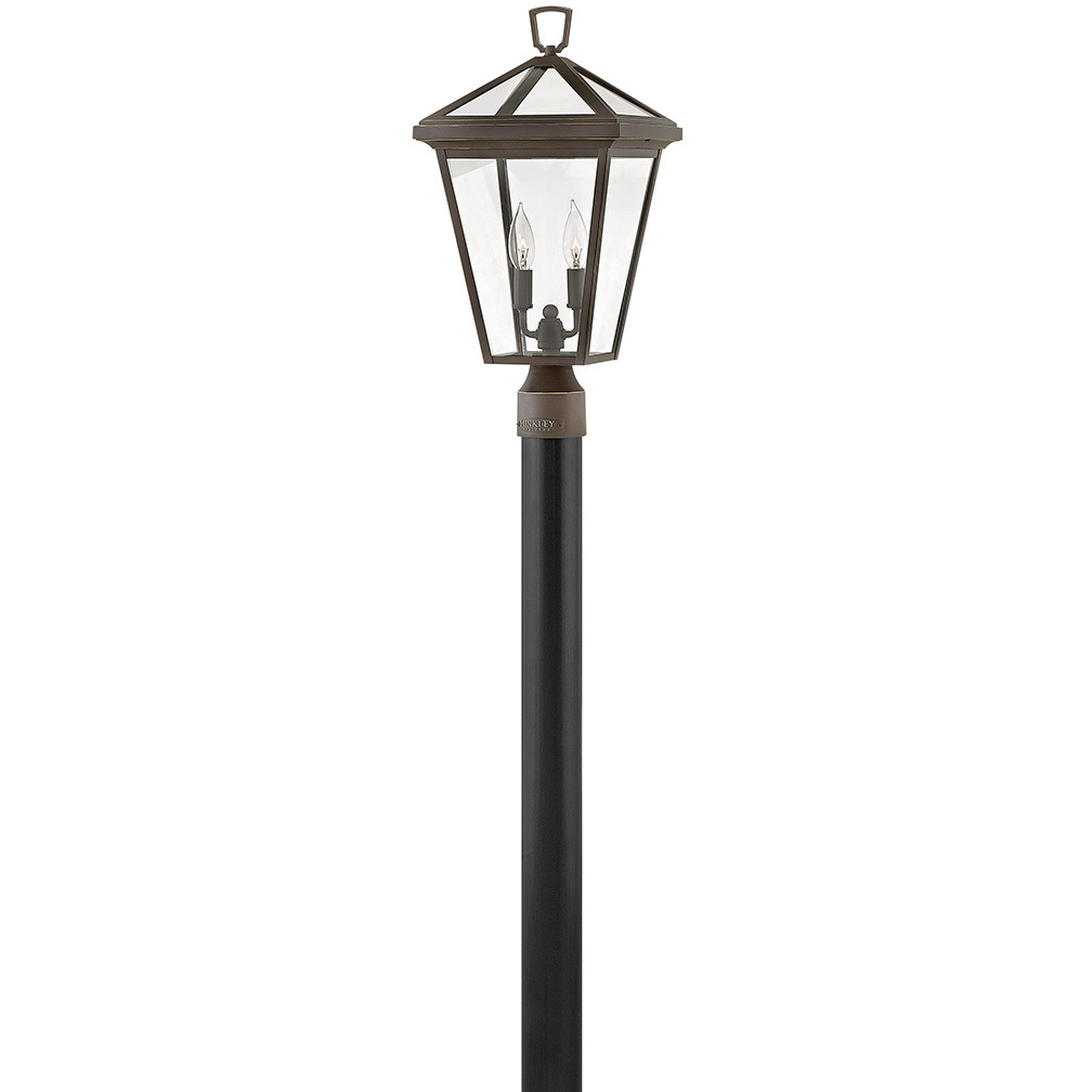 Estate Series Alford Place 2 Light 20.25 inch Oil Rubbed Bronze Outdoor Post Mount Lantern in Non-LED