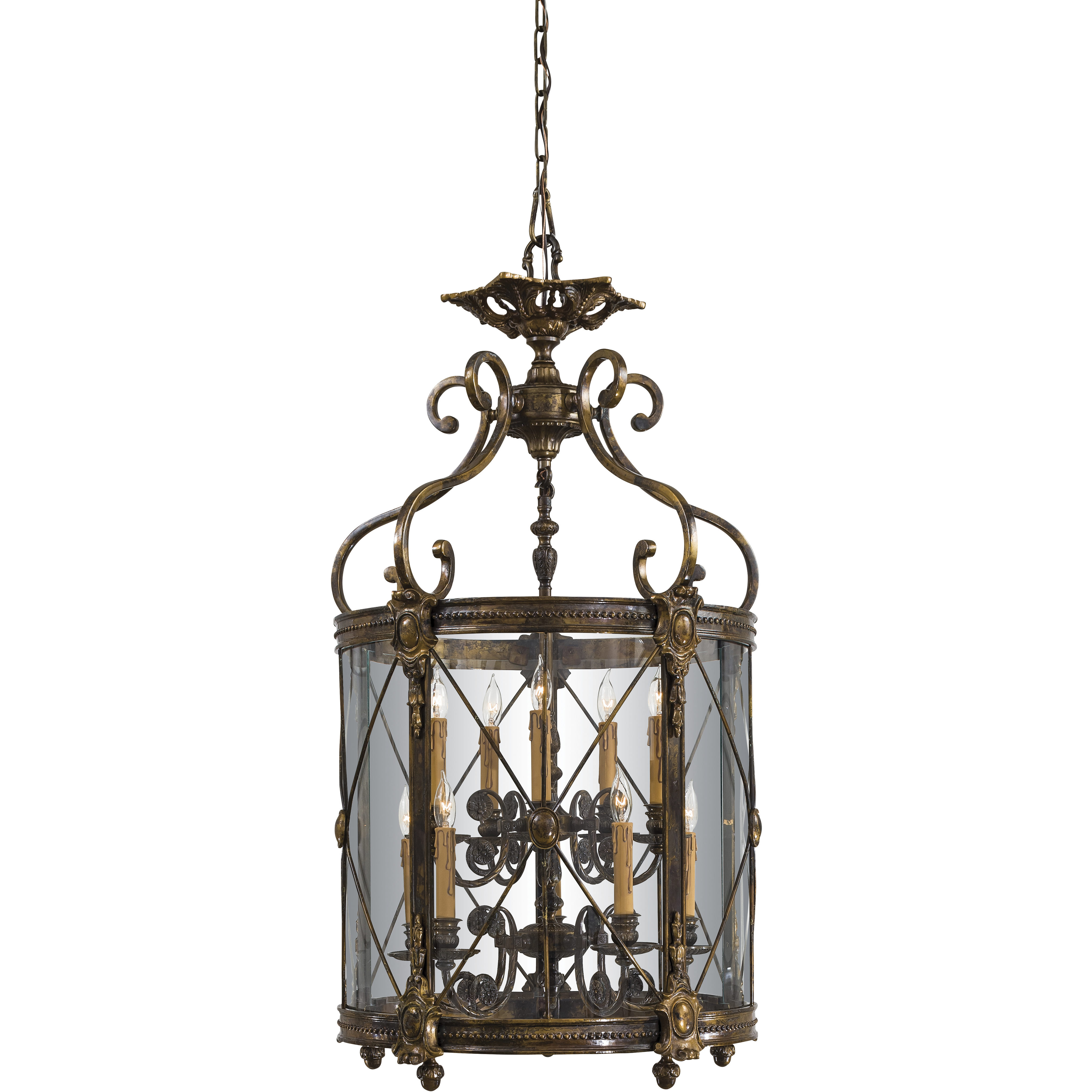 Jonathan 10 Light 21.5 inch Bronze Oxide&nbsp; Foyer Pendant Ceiling Light