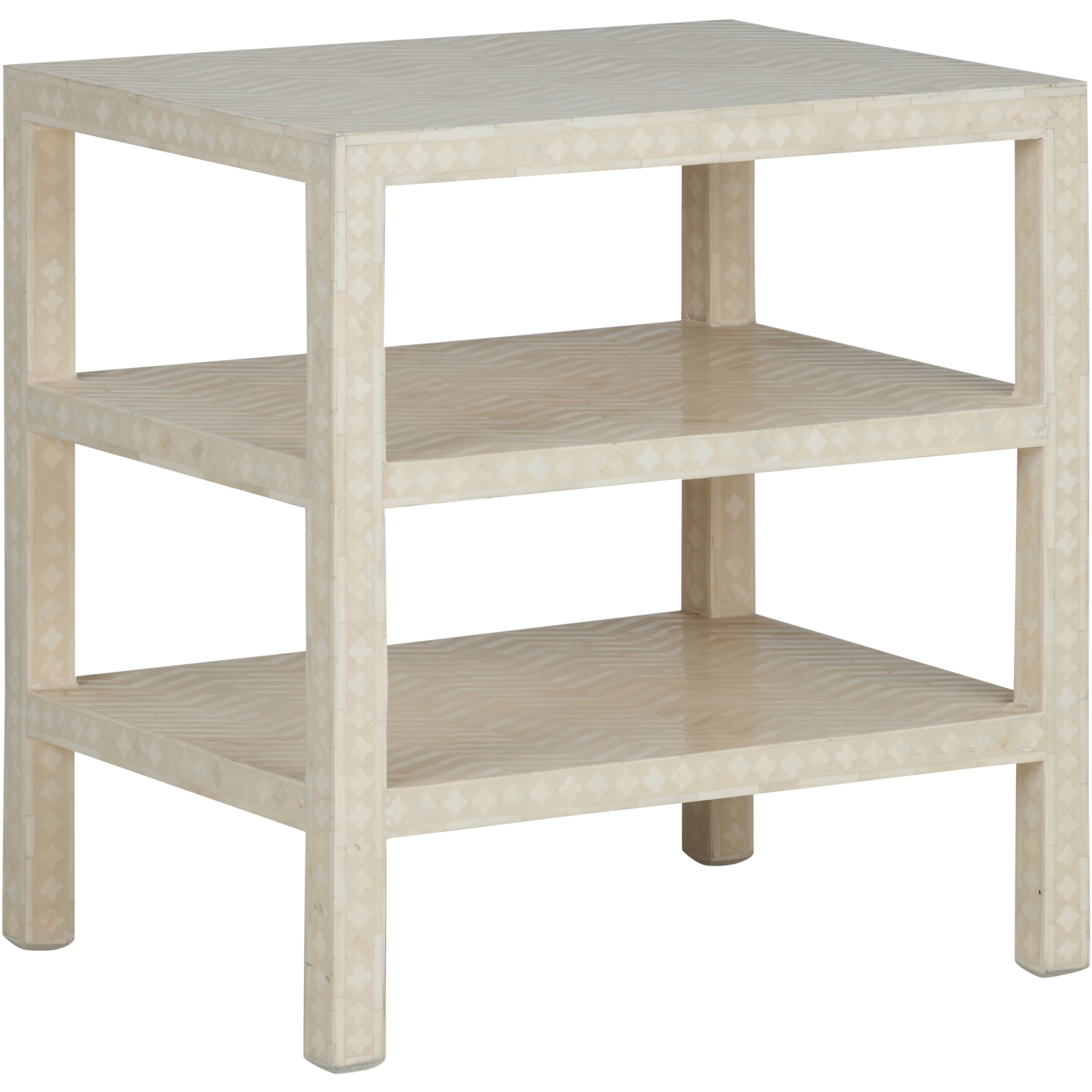 Leaf Inlay Side Table