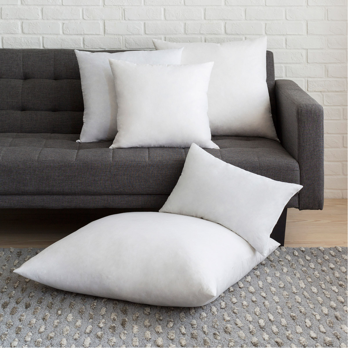 Surya Pillow Insert 18 X 18 inch Light Silver / Onyx / Silver / Metallic - Silver / Sage Pillow Insert