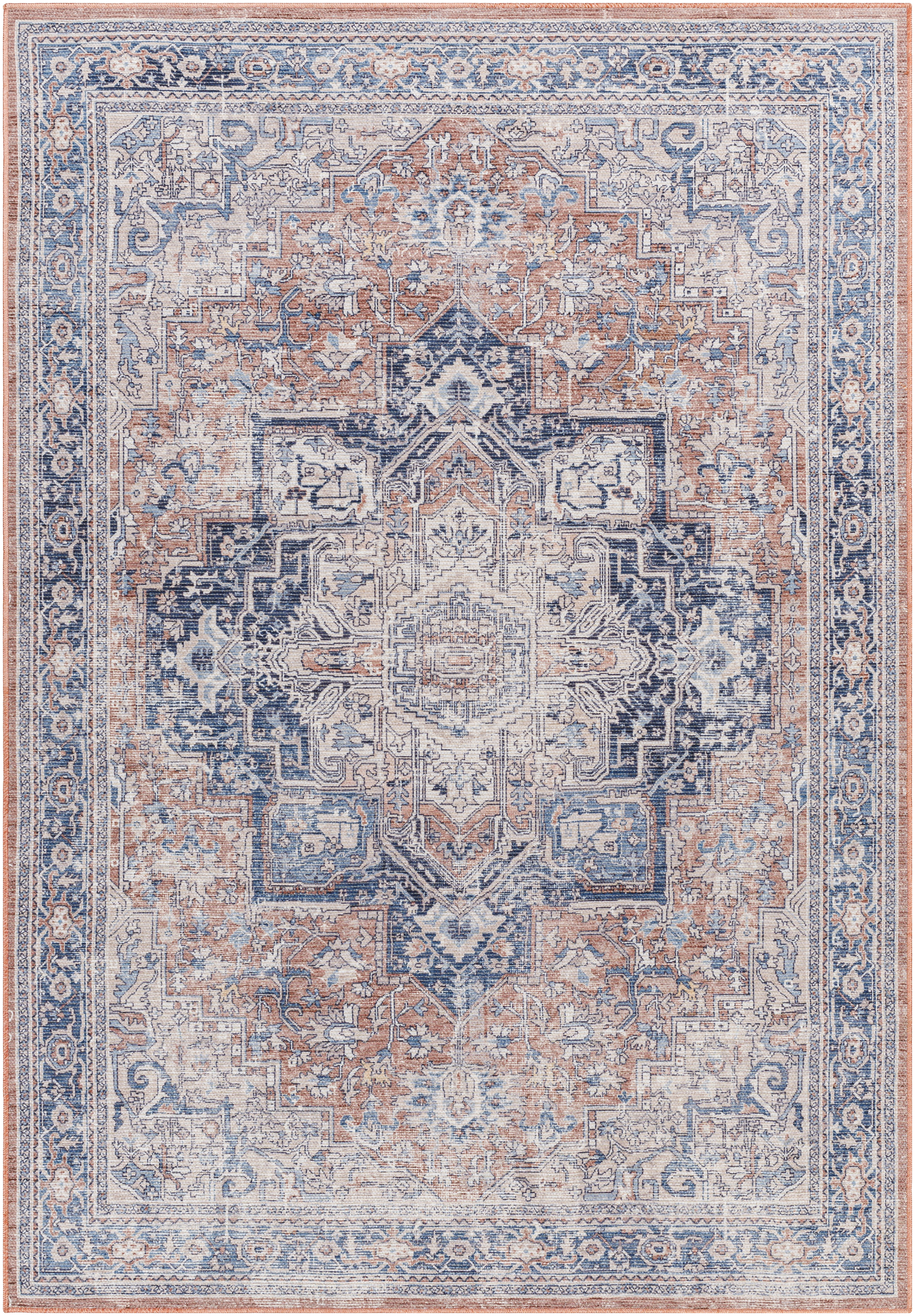 Colin 87 X 63 inch Tan Rug, Rectangle