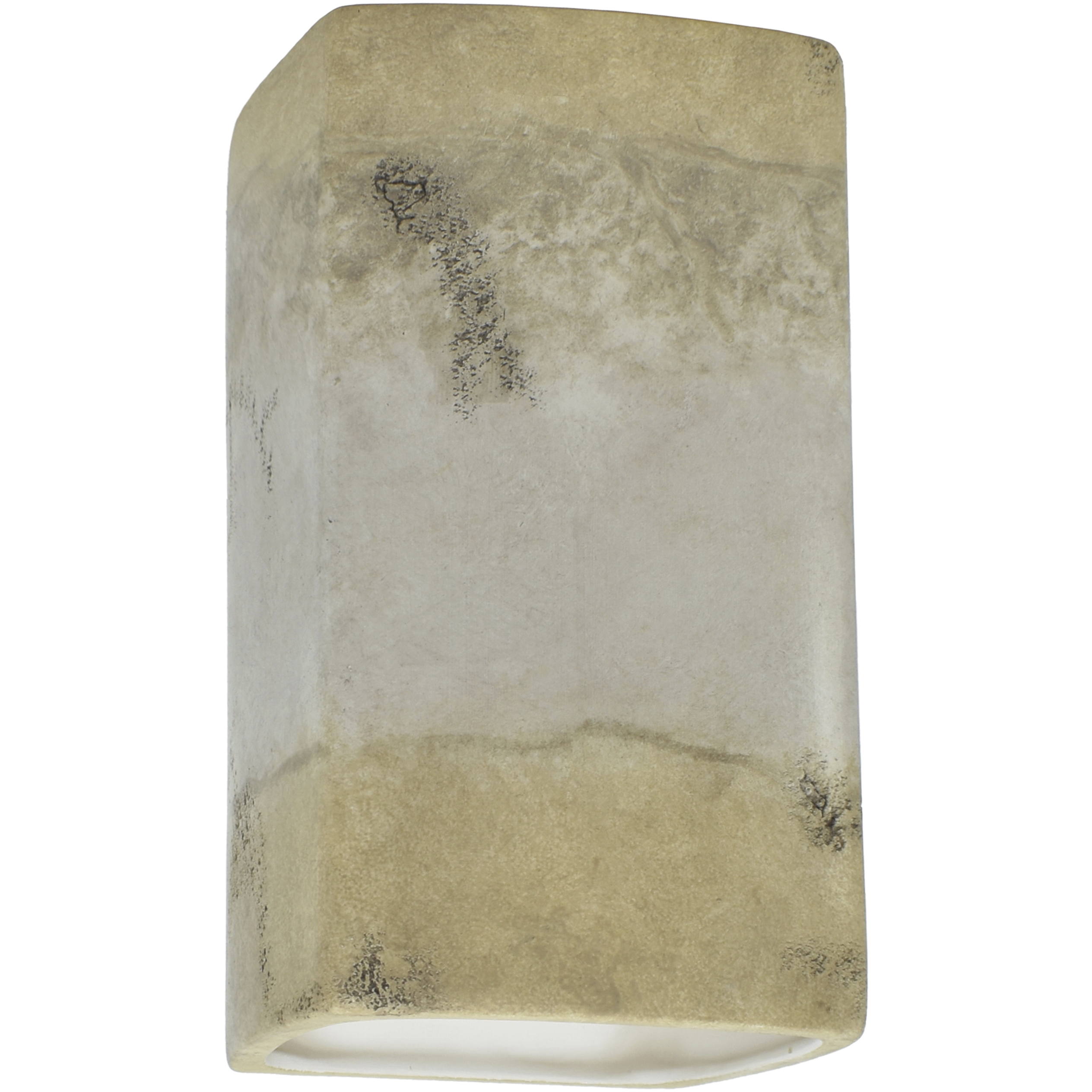 Ambiance Rectangle LED 5.25 inch Greco Travertine ADA Wall Sconce Wall Light, Small