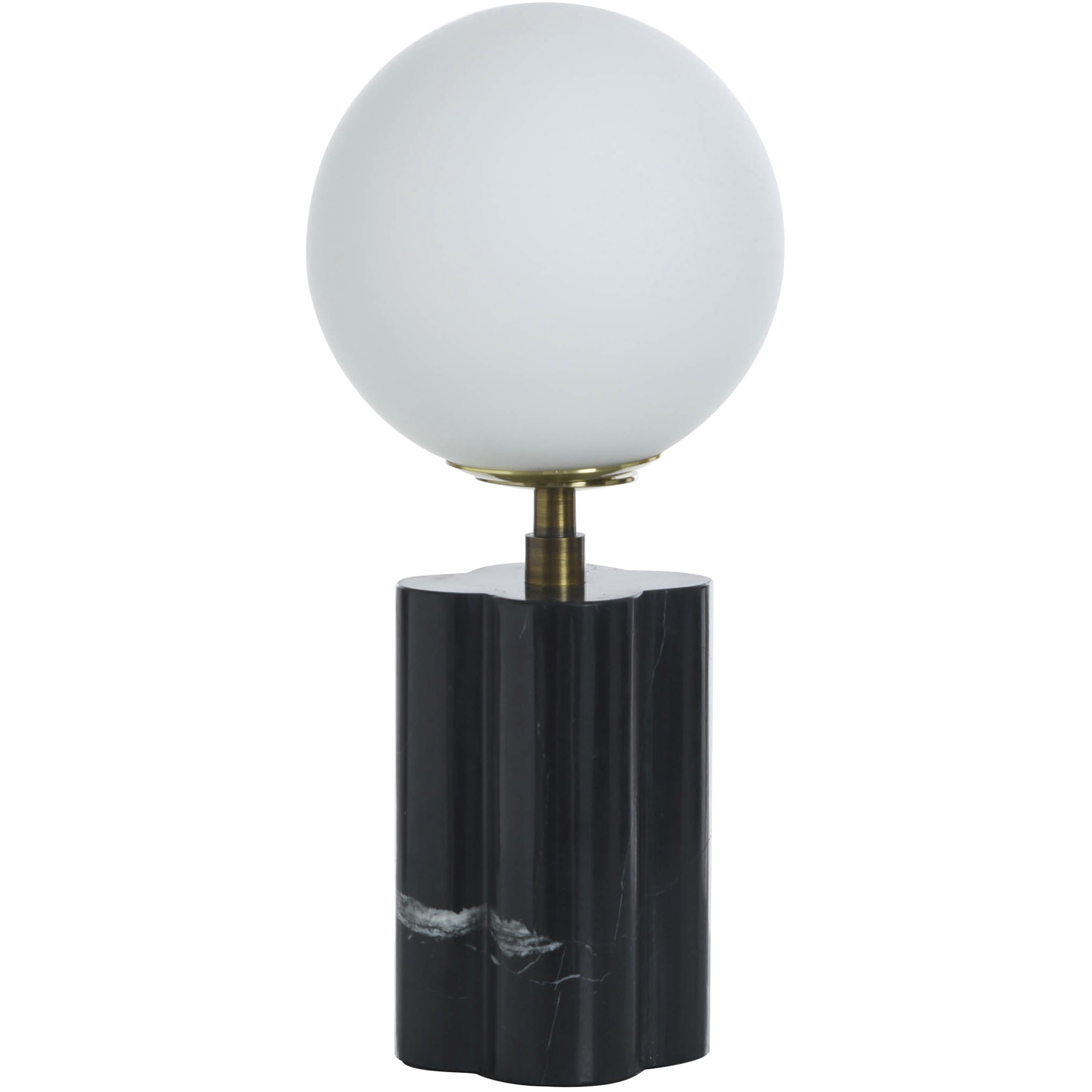 Amabel 13 inch 15 watt Black Marble Table Lamp Portable Light