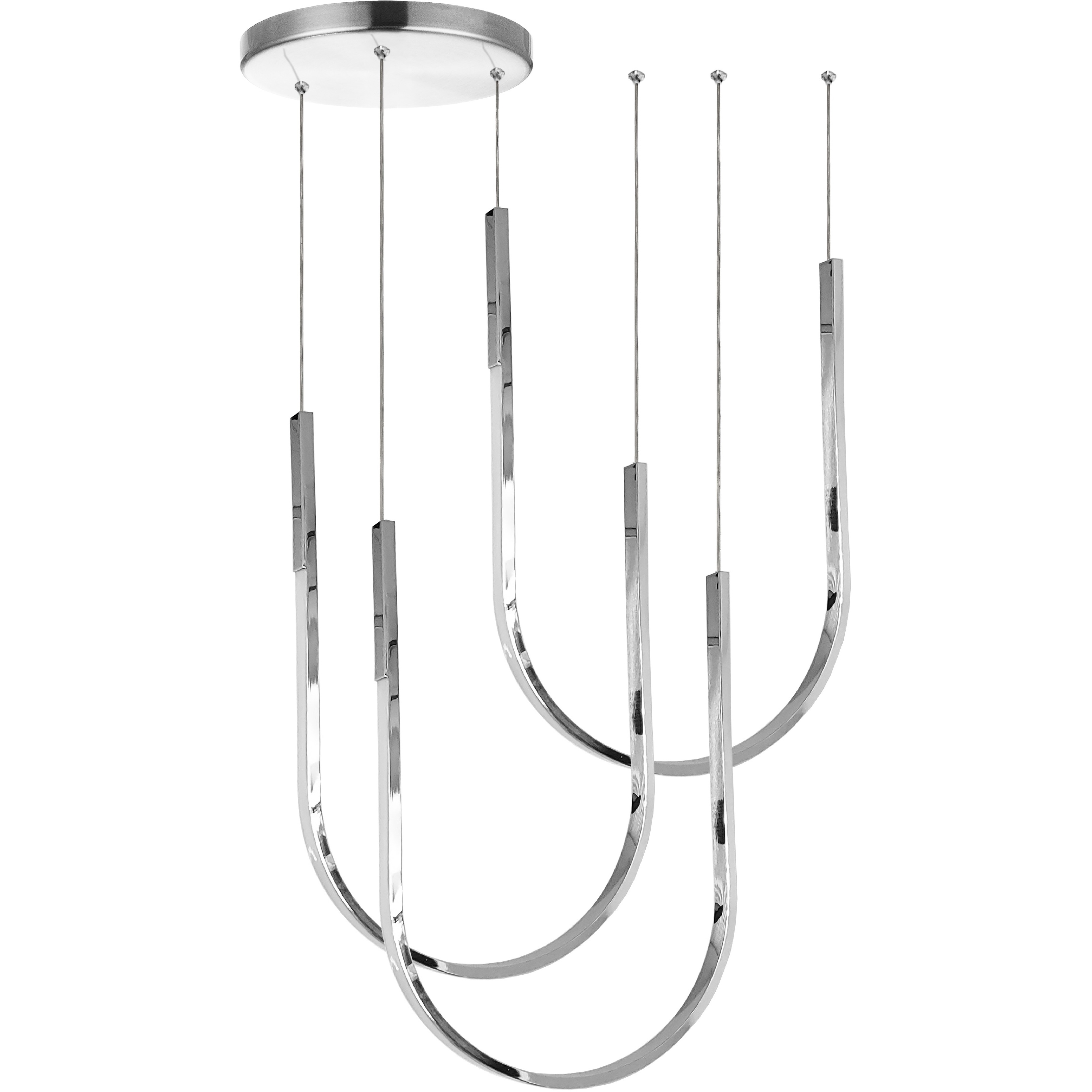 Pacari LED 27 inch Polished Chrome Horizontal Pendant Ceiling Light