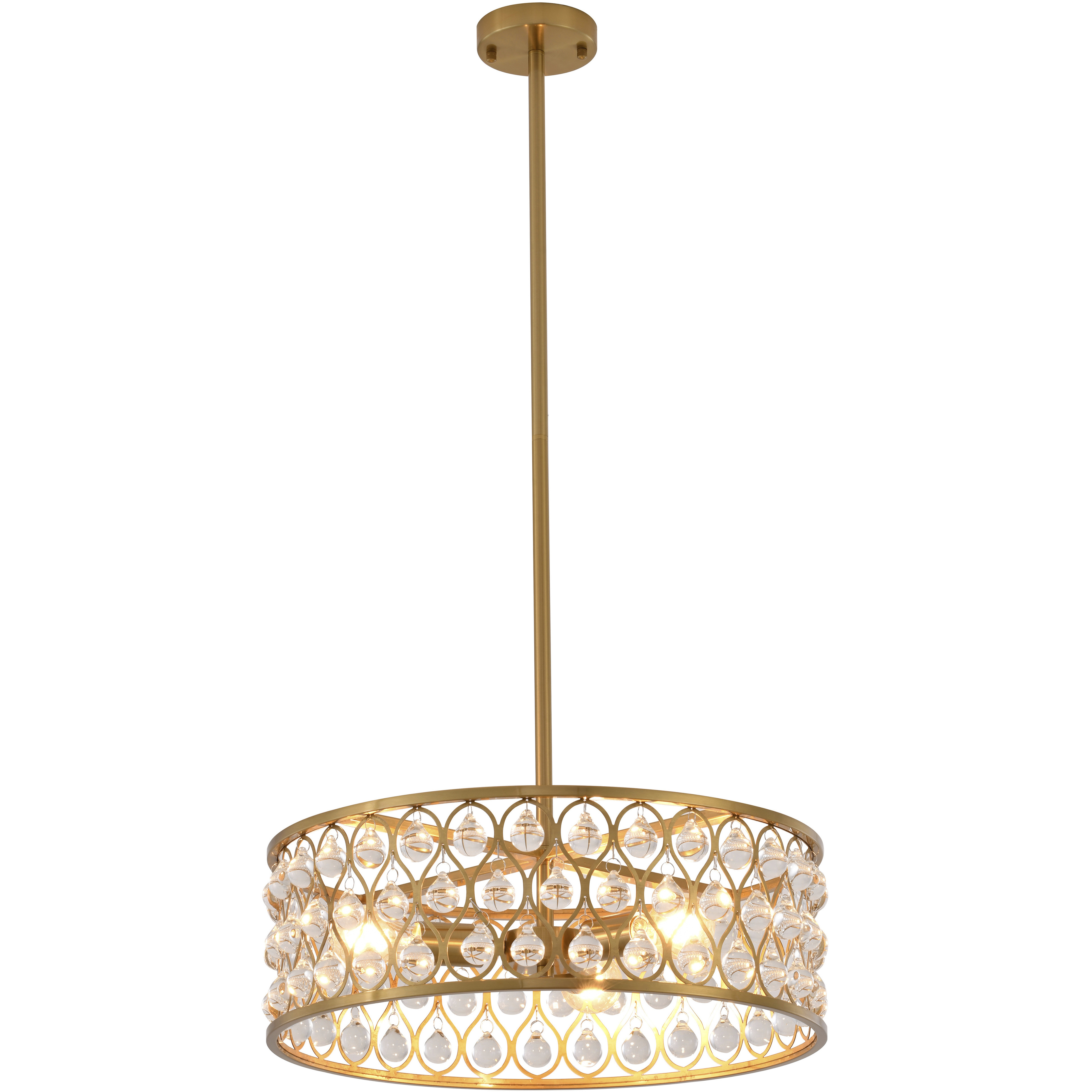 Canada 3 Light 19.7 inch Gold Chandelier Ceiling Light