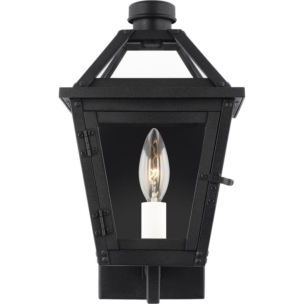 C&M by Chapman & Myers Hyannis 1 Light 12.5 inch Textured Black Outdoor Wall Lantern