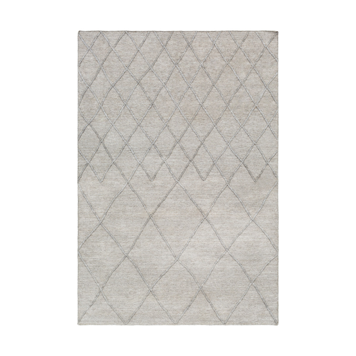 Landscape 36 X 24 inch Neutral and Brown Area Rug, Wool and Viscose