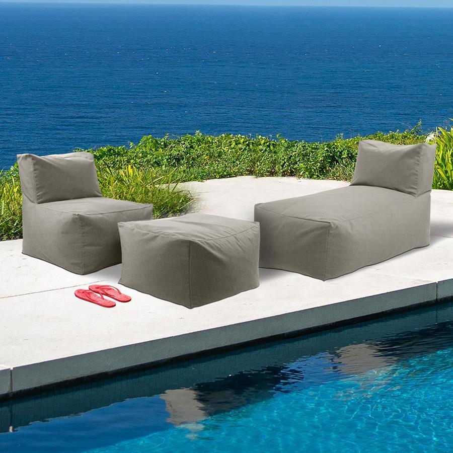 Driftwood Sand Outdoor Pouf Chair