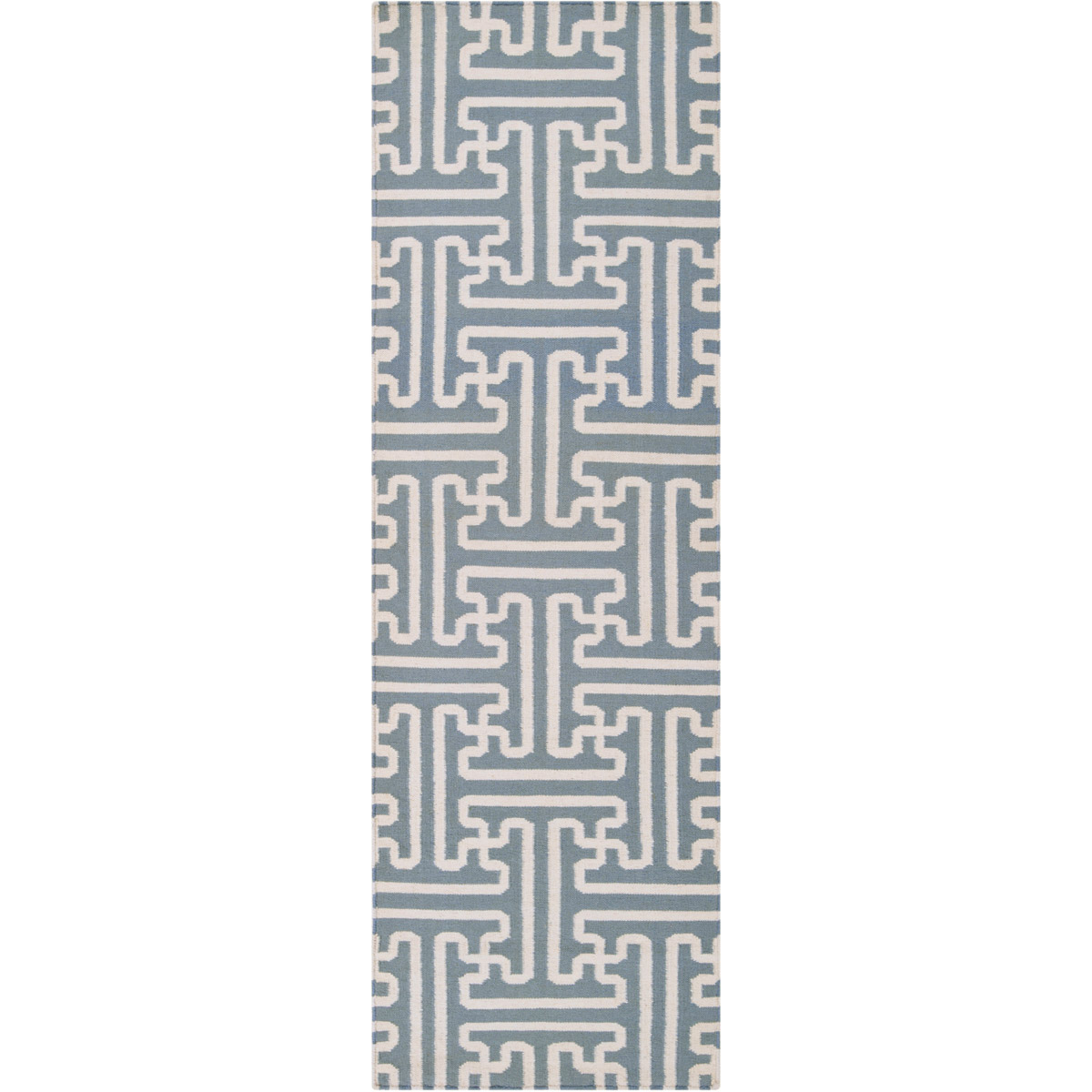 Archive 96 X 30 inch Denim, Beige Rug