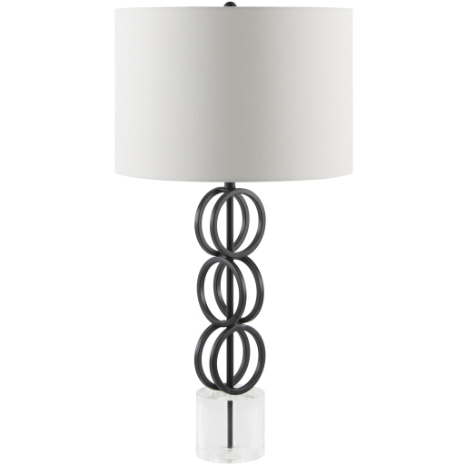 Evans 31 inch 100 watt Natural and Painted Accent Table Lamp Portable Light