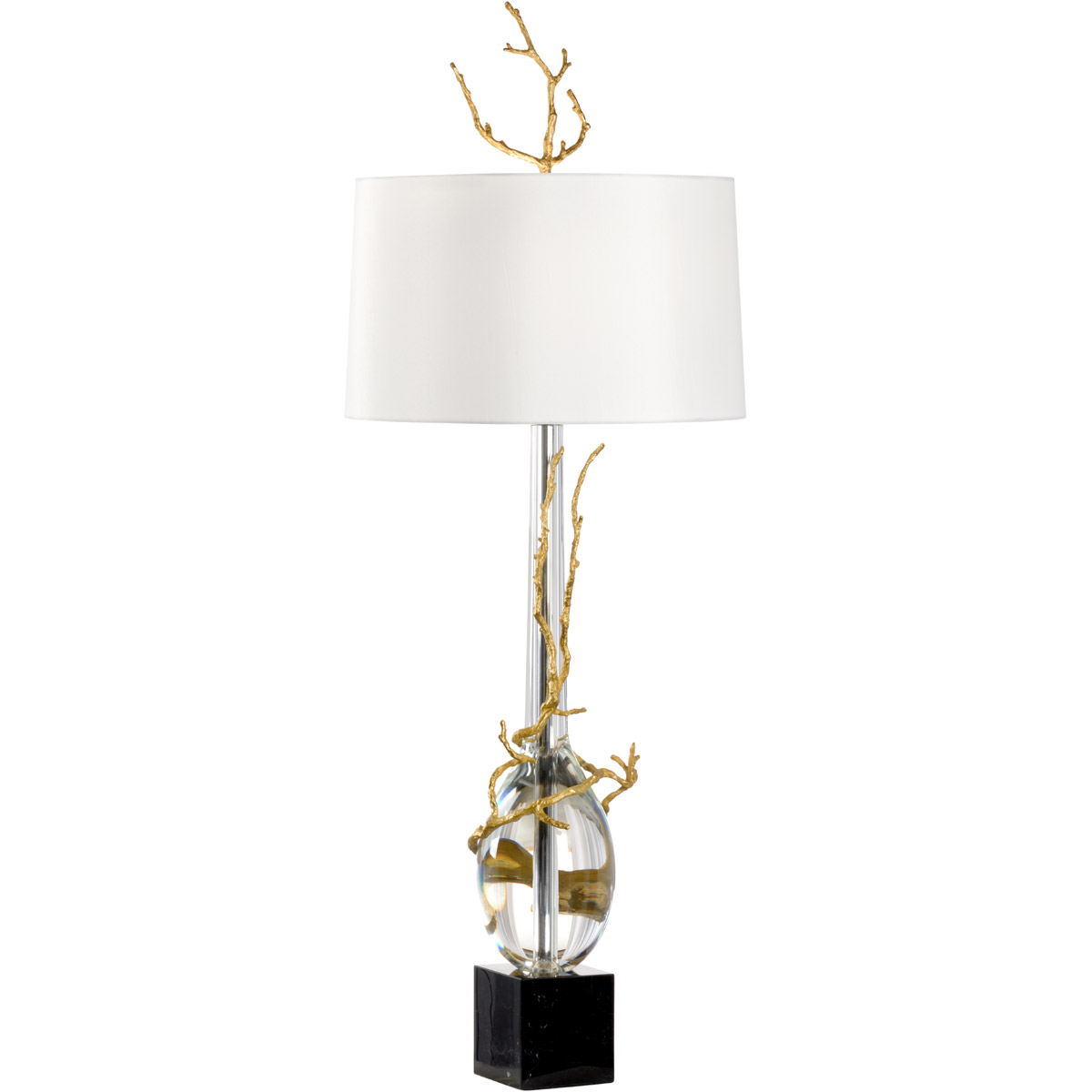 Frederick Cooper 49 inch 100.00 watt Clear/Antique/Natural Black Table Lamp Portable Light