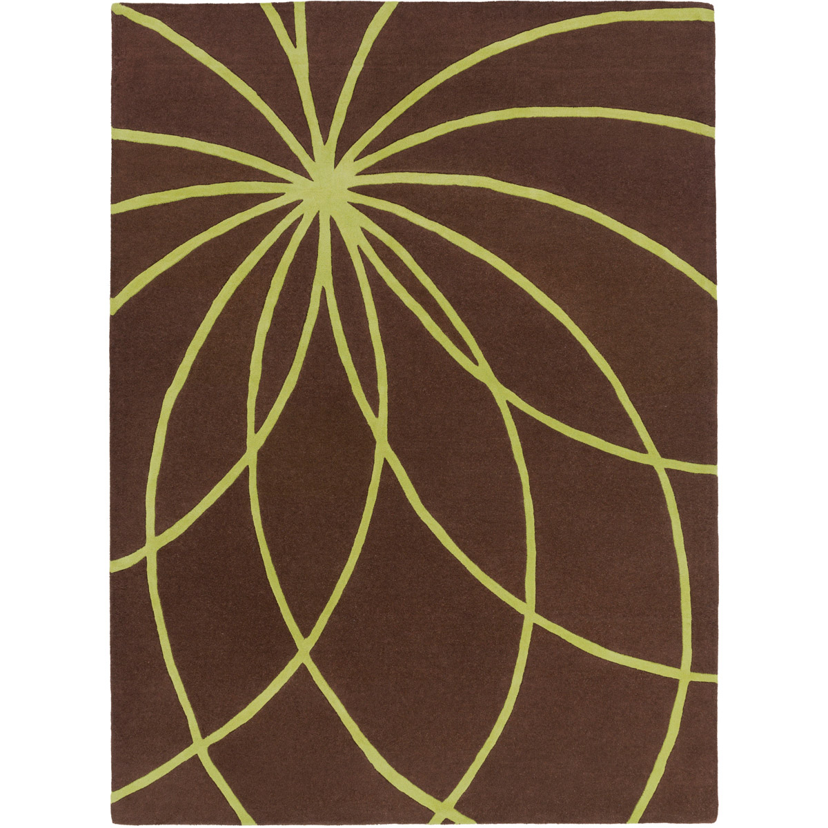 Forum 144 X 108 inch Olive, Dark Brown Rug