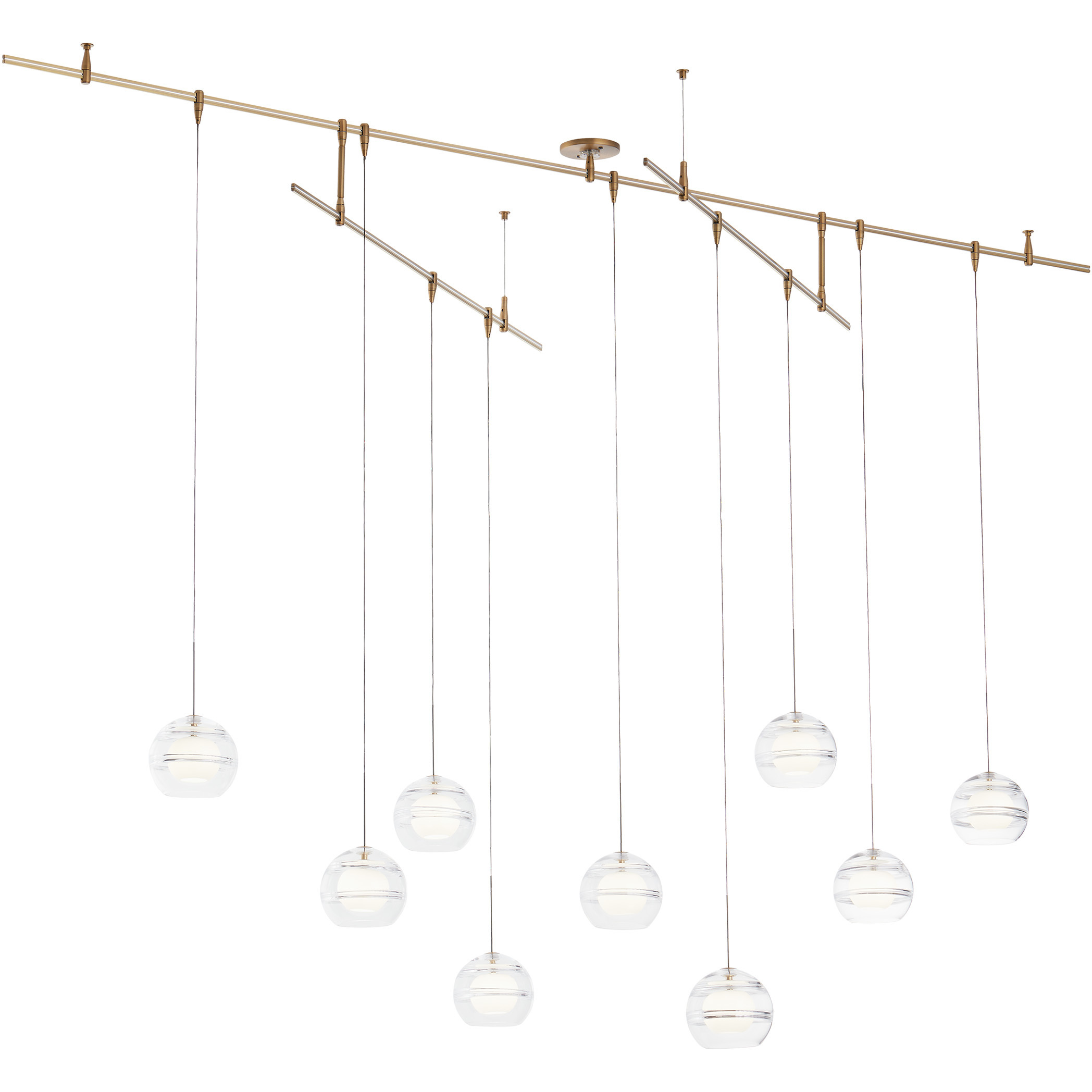Sean Lavin Sedona LED Aged Brass Chandelier Ceiling Light