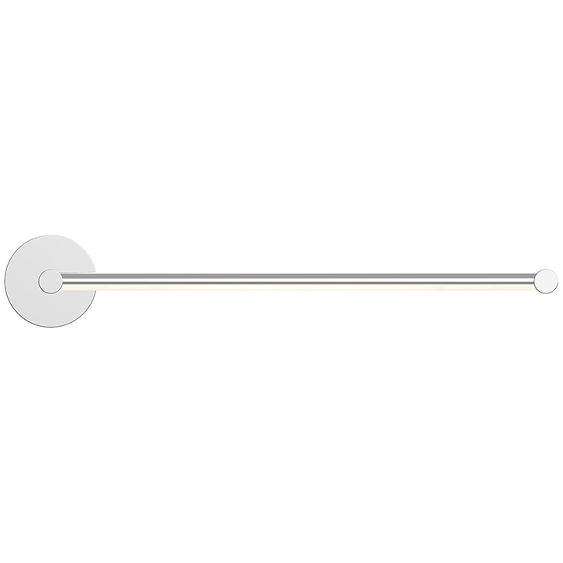 Purolinear 360 LED 25 inch Polished Chrome ADA Wall Bar Light Wall Light