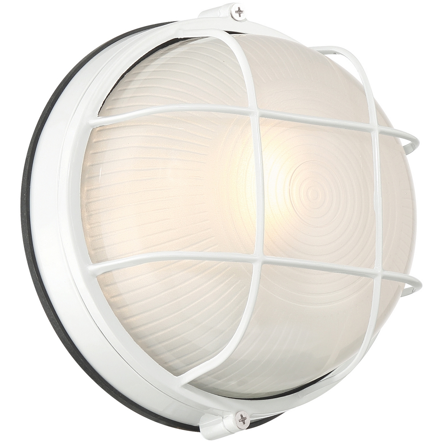 Nauticus Round Dual Mount 7 inch White Outdoor Wall Sconce