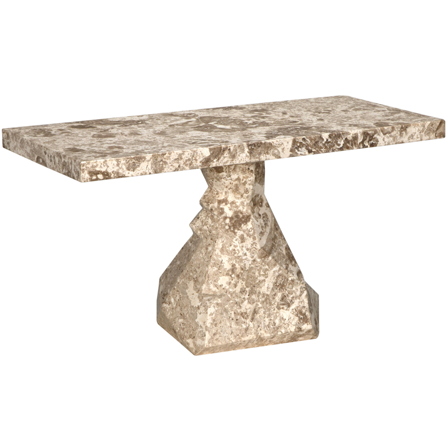 Tilden 42 X 18 inch White Marble Console