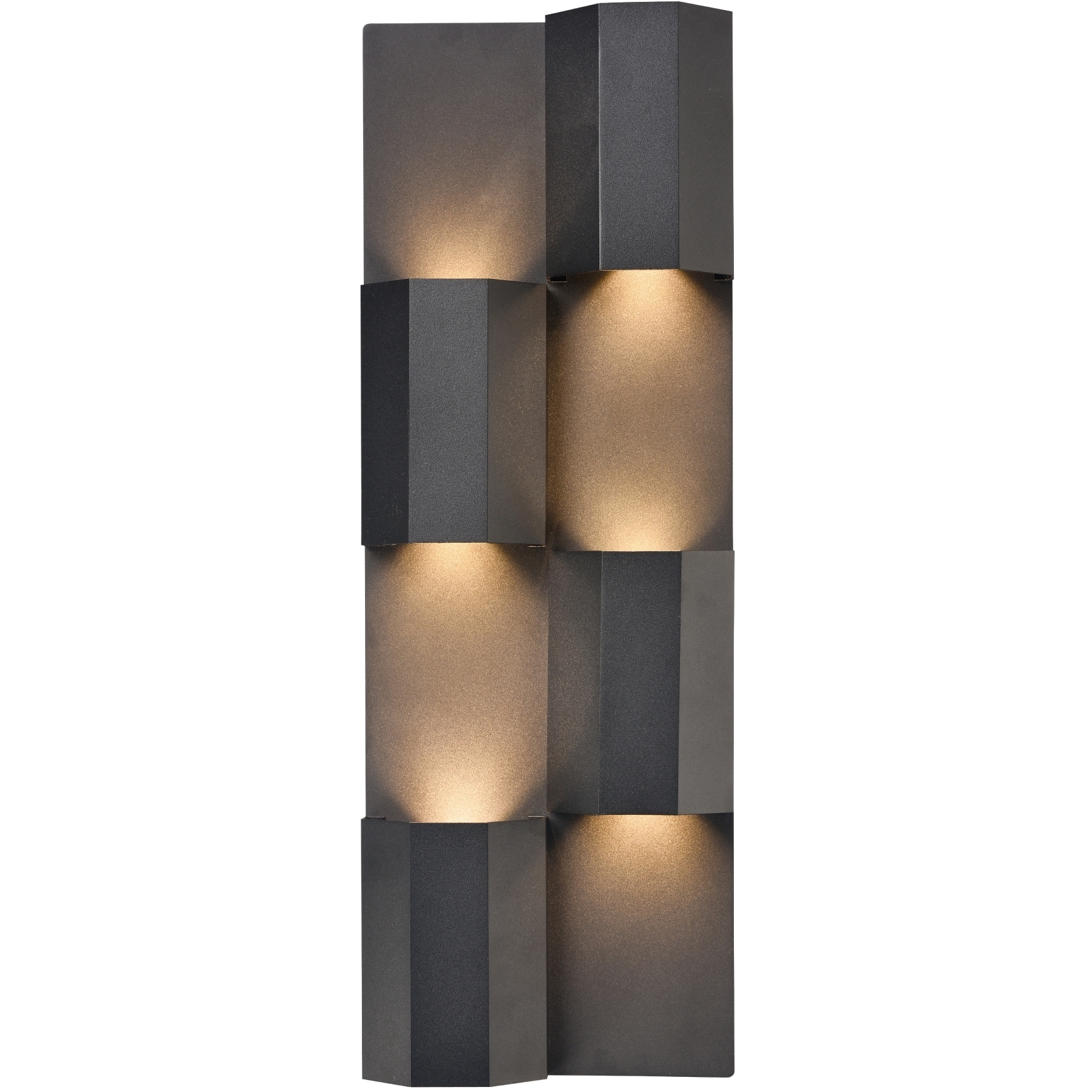 Skyline 1 Light 18 inch Charcoal Black Outdoor Sconce