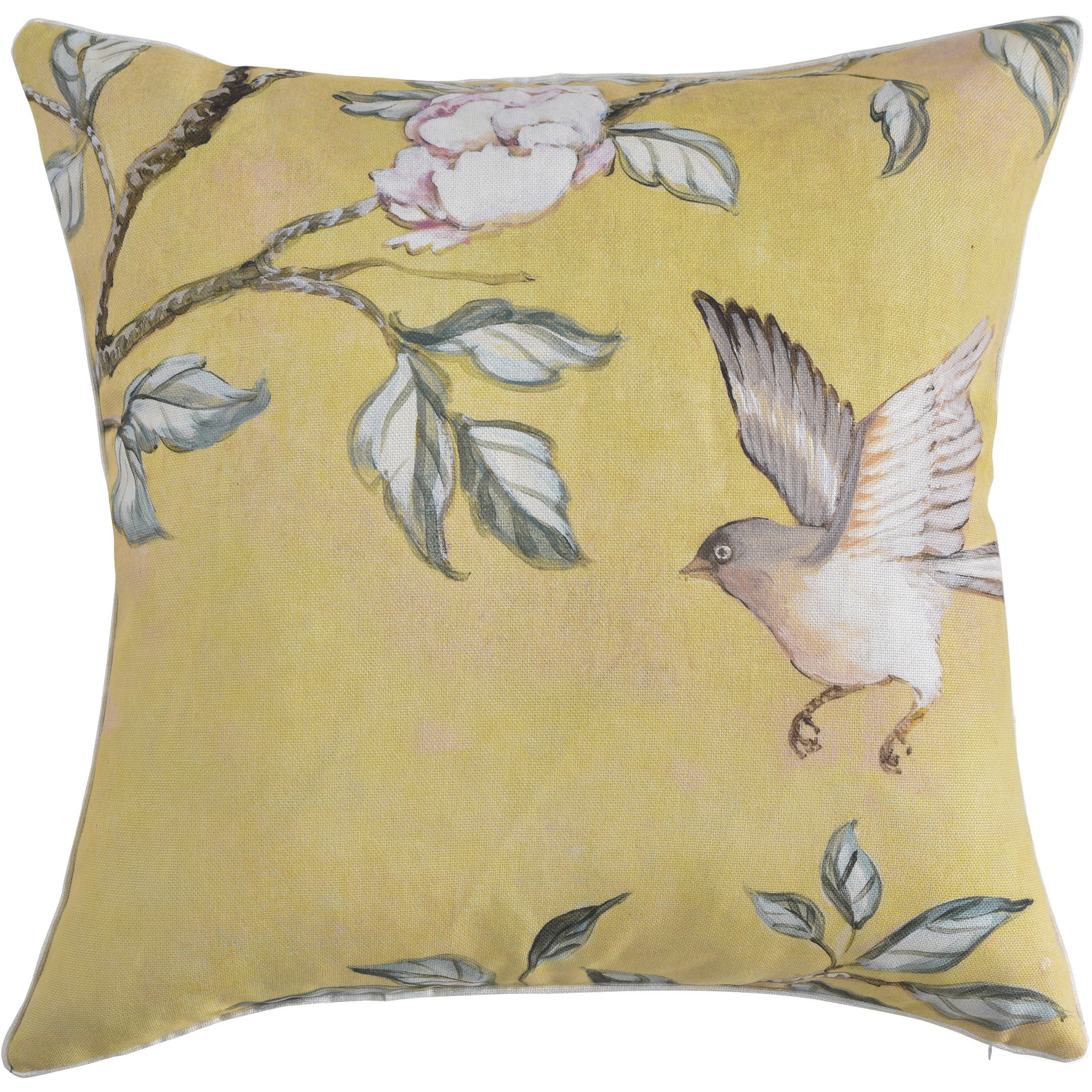 Golden Branch 24 inch Multicolor Pillow