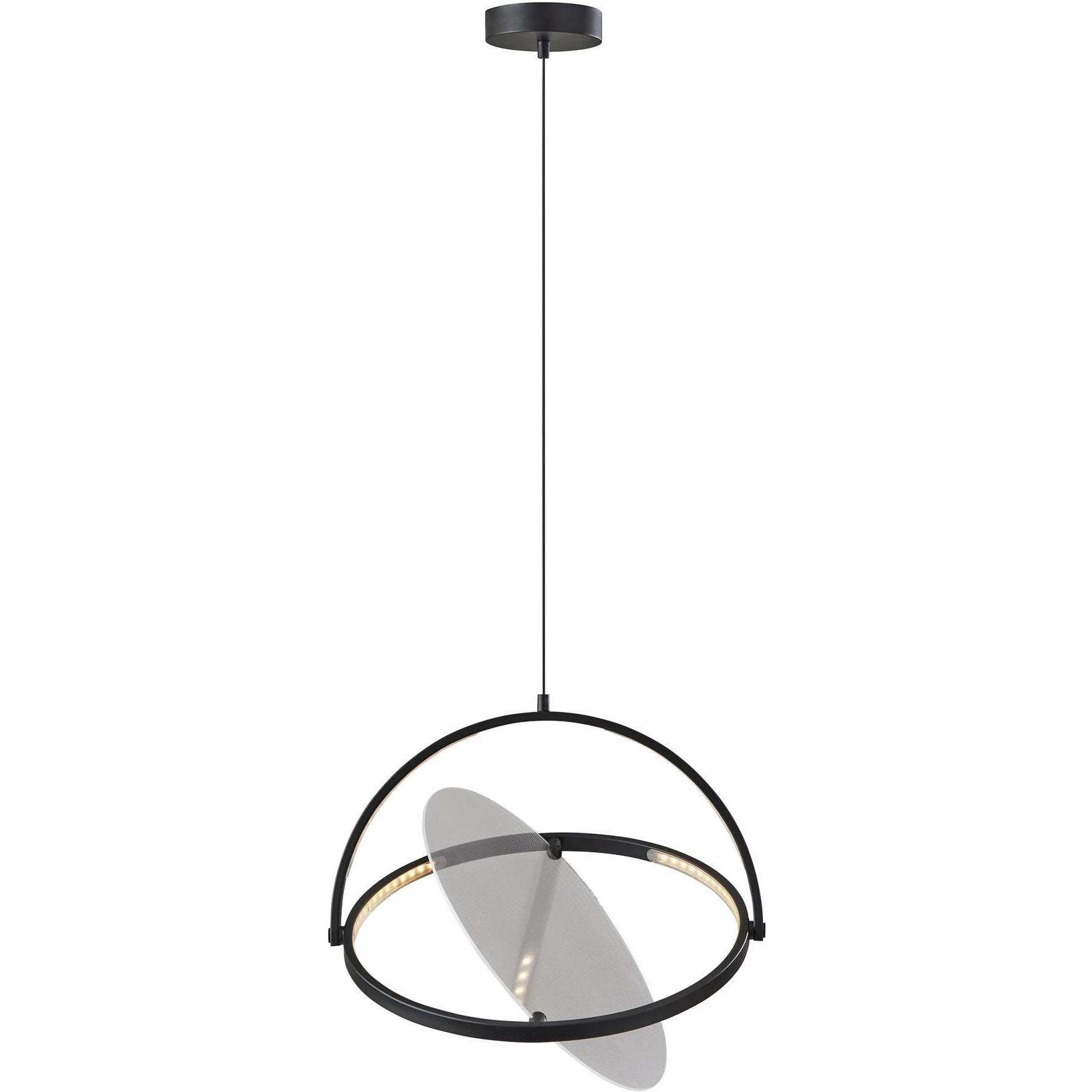 Orsa LED 18 inch Black Pendant Ceiling Light, ADS360