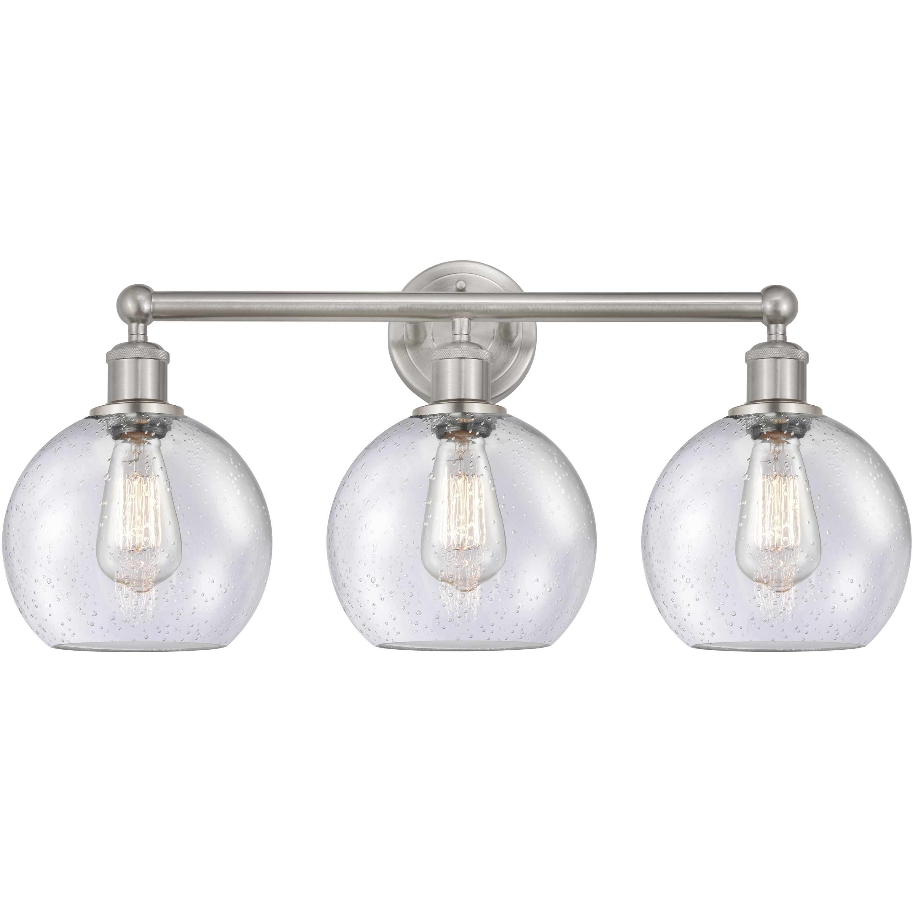 Athens 3 Light 26 inch Satin Nickel Bath Vanity Light Wall Light in Seedy
