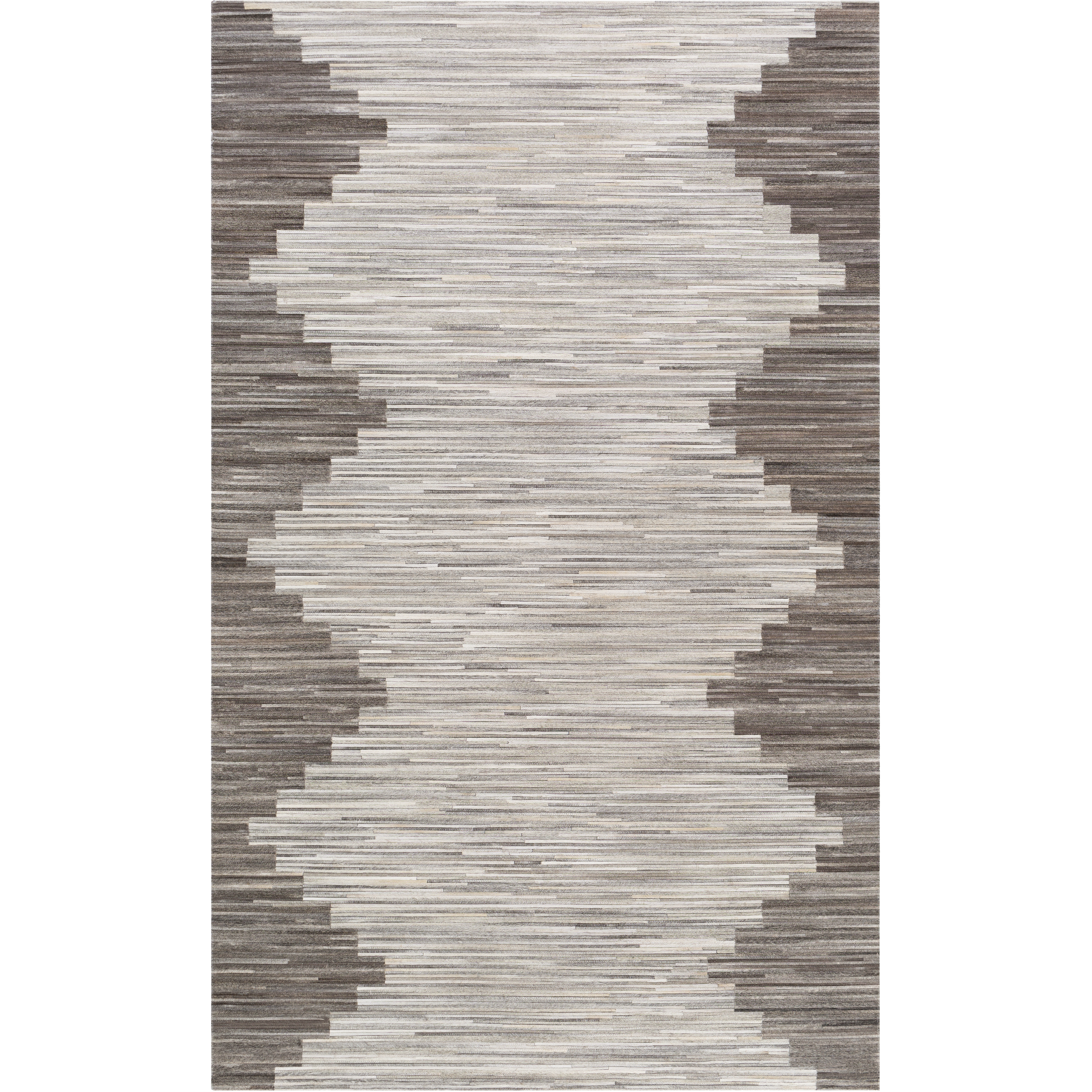 Zander 36 X 24 inch Silver Gray Rug in 2 x 3, Rectangle