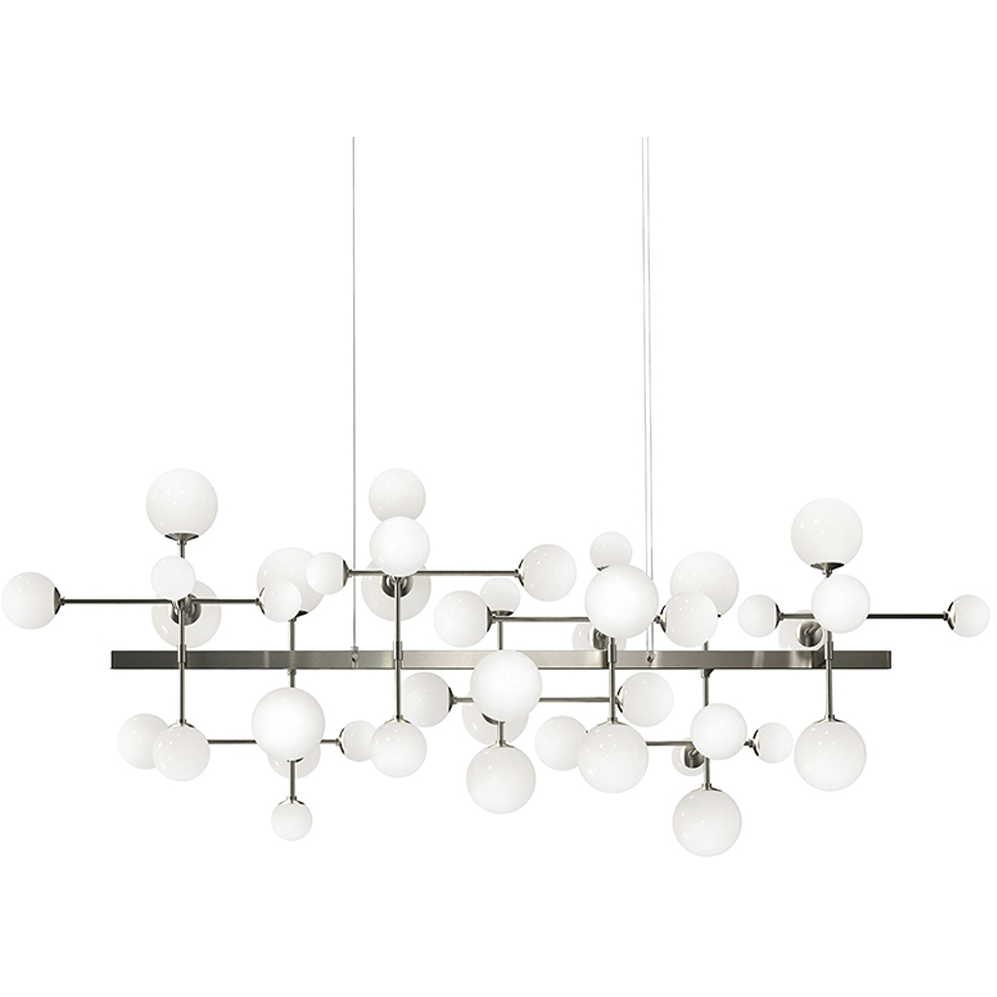 Nebula LED 68.75 inch Satin Nickel Chandelier Ceiling Light in Standard Suspension
