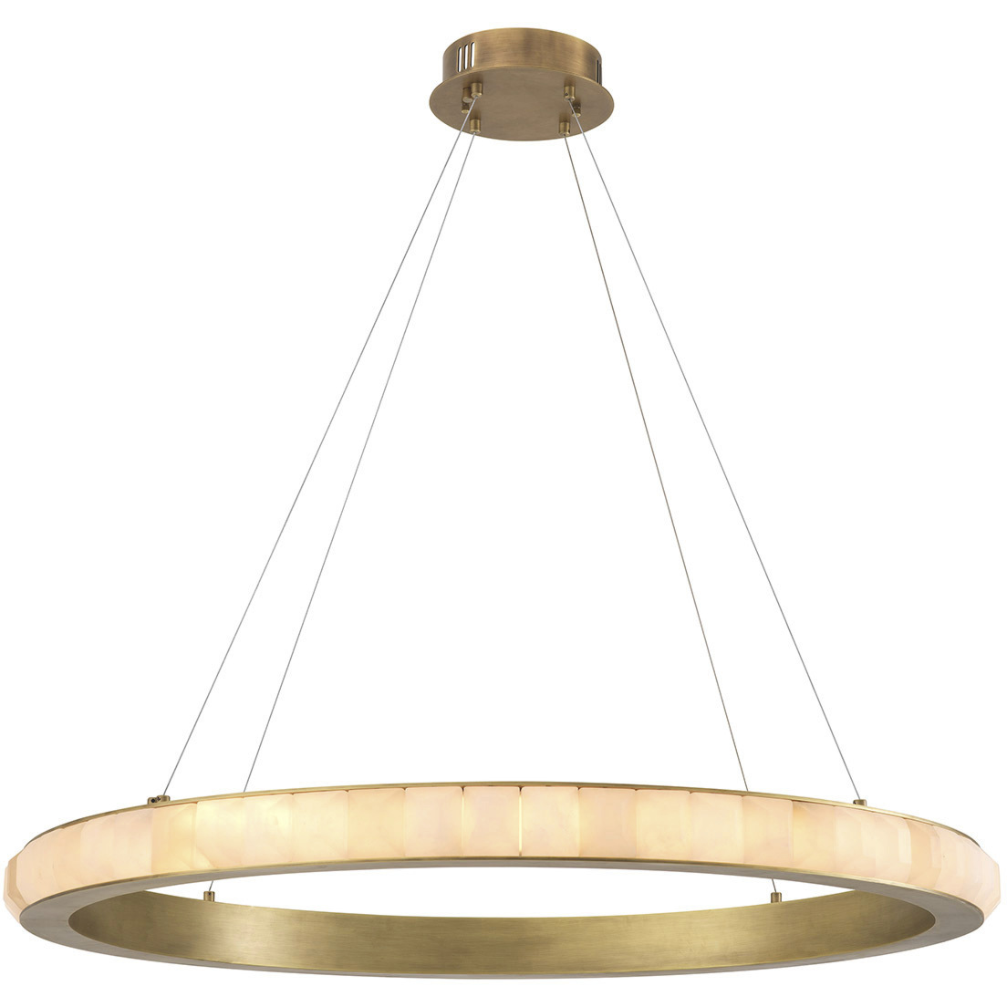 Cabildo 40.16 inch Alabaster and Antique Brass Chandelier Ceiling Light