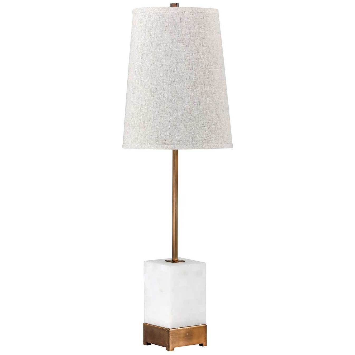 Geneva 37.25 inch Antique Brass Table Lamp Portable Light
