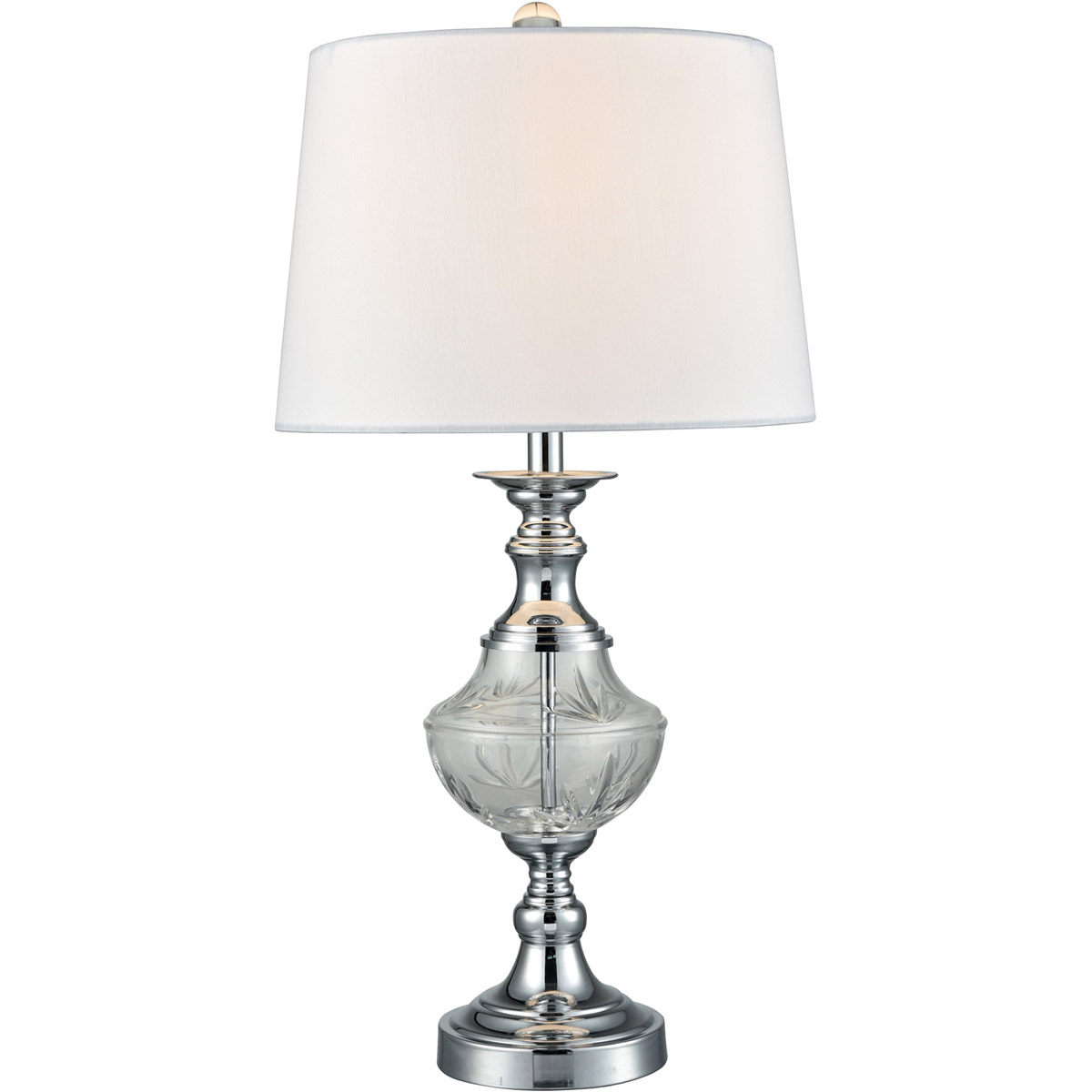 Springdale 26 inch 100.00 watt Polished Chrome Table Lamp Portable Light