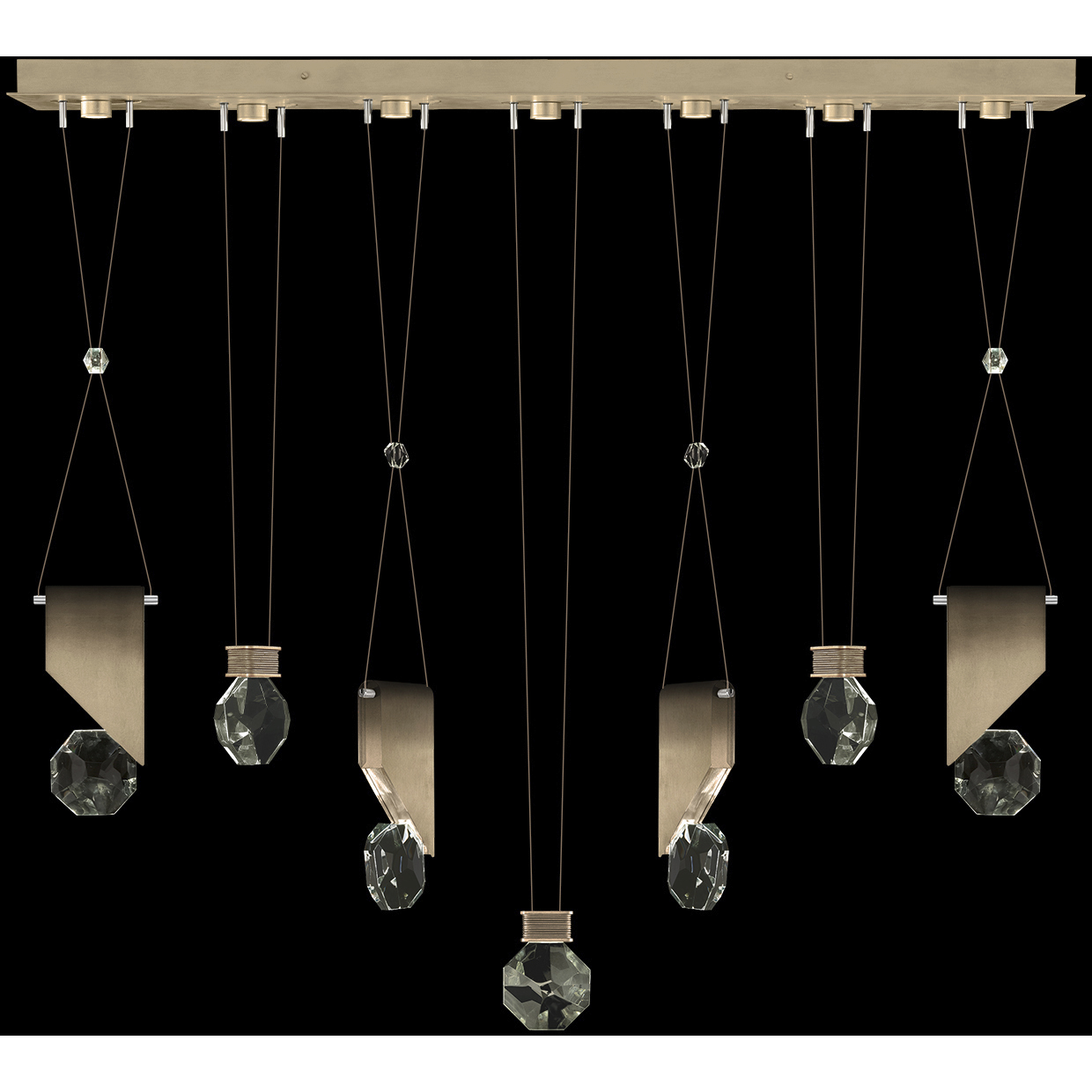 Aria 14 Light 60 inch Bronze Pendant Ceiling Light