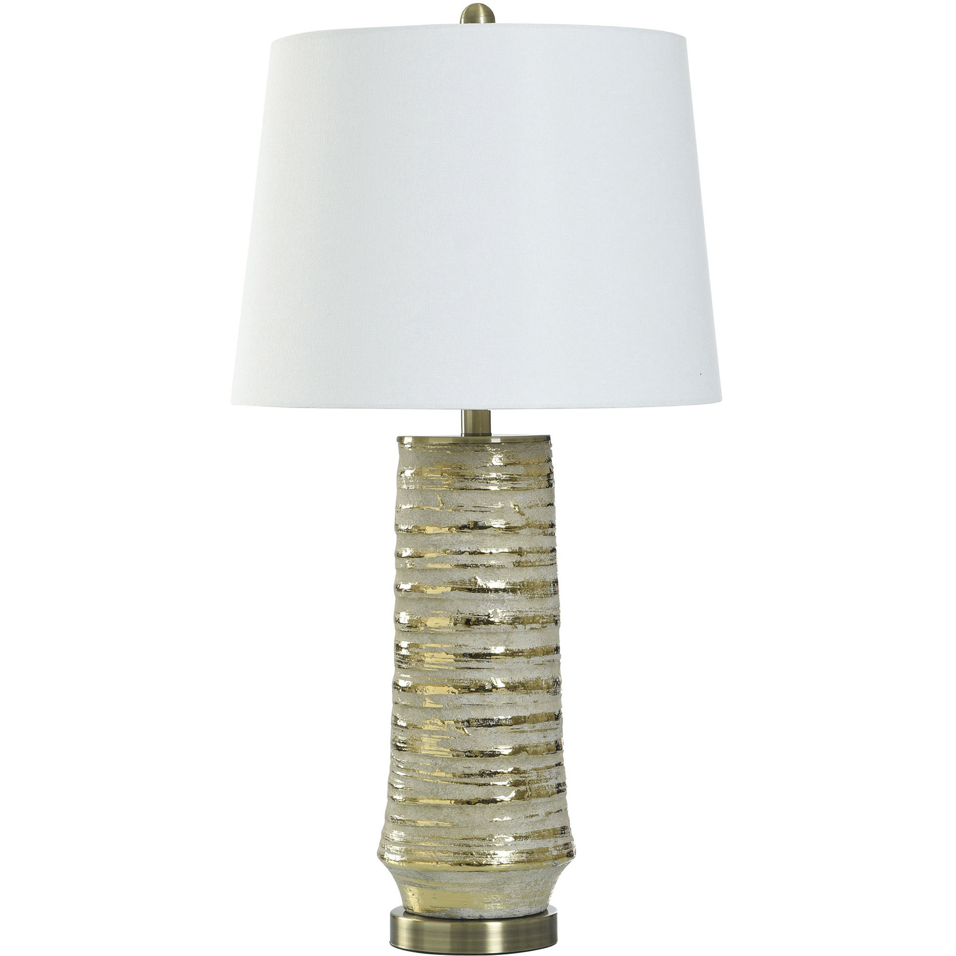 Cameron 31 inch 150.00 watt Cream and Caramel Gold Table Lamp Portable Light