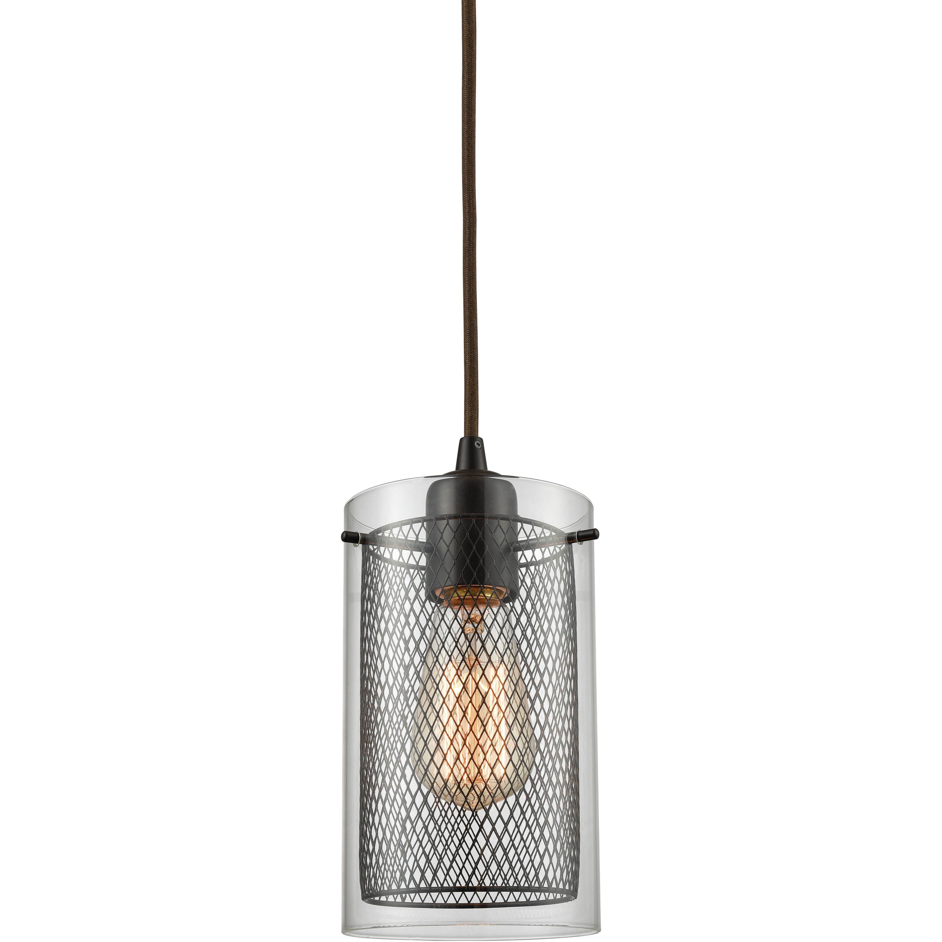 Brant 1 Light 5 inch Oil Rubbed Bronze Mini Pendant Ceiling Light