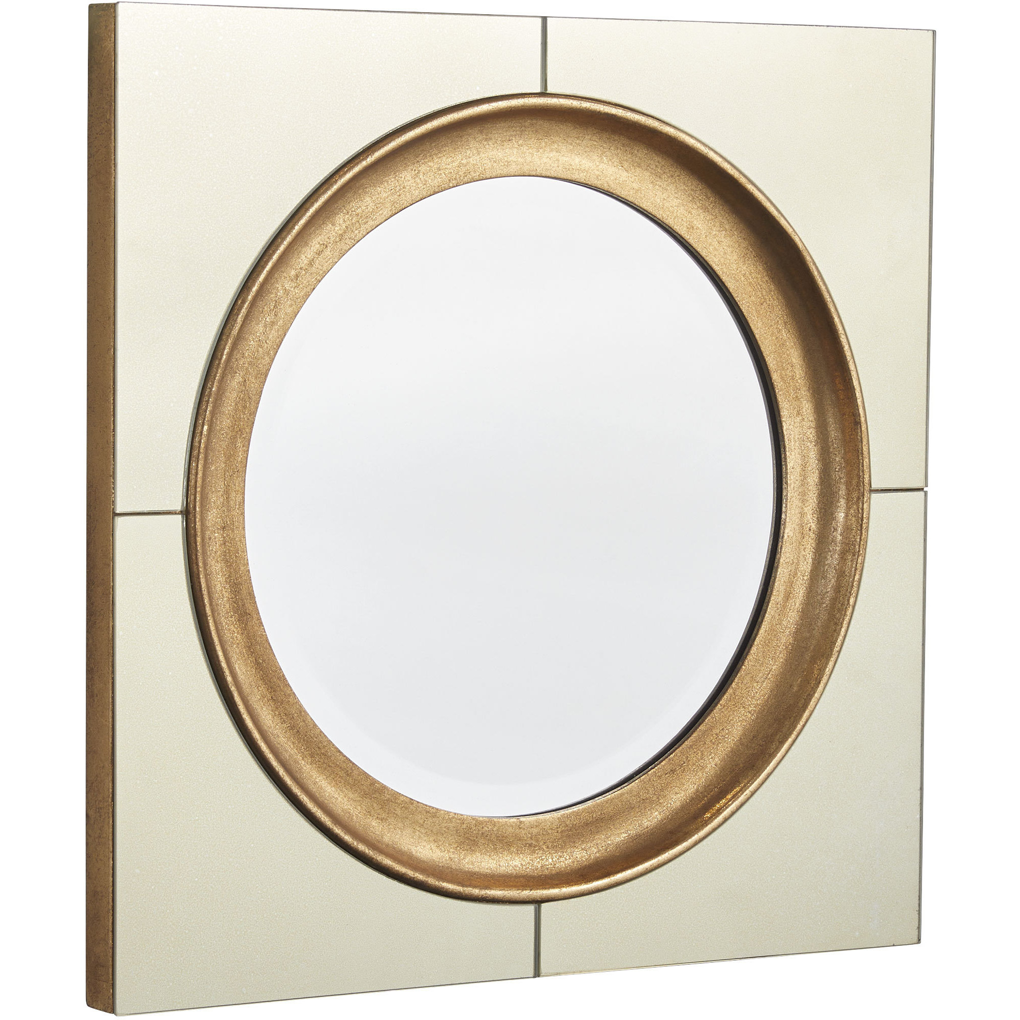Bella Vista 20 X 20 inch Antique Mirror and Antique Gold Mirror