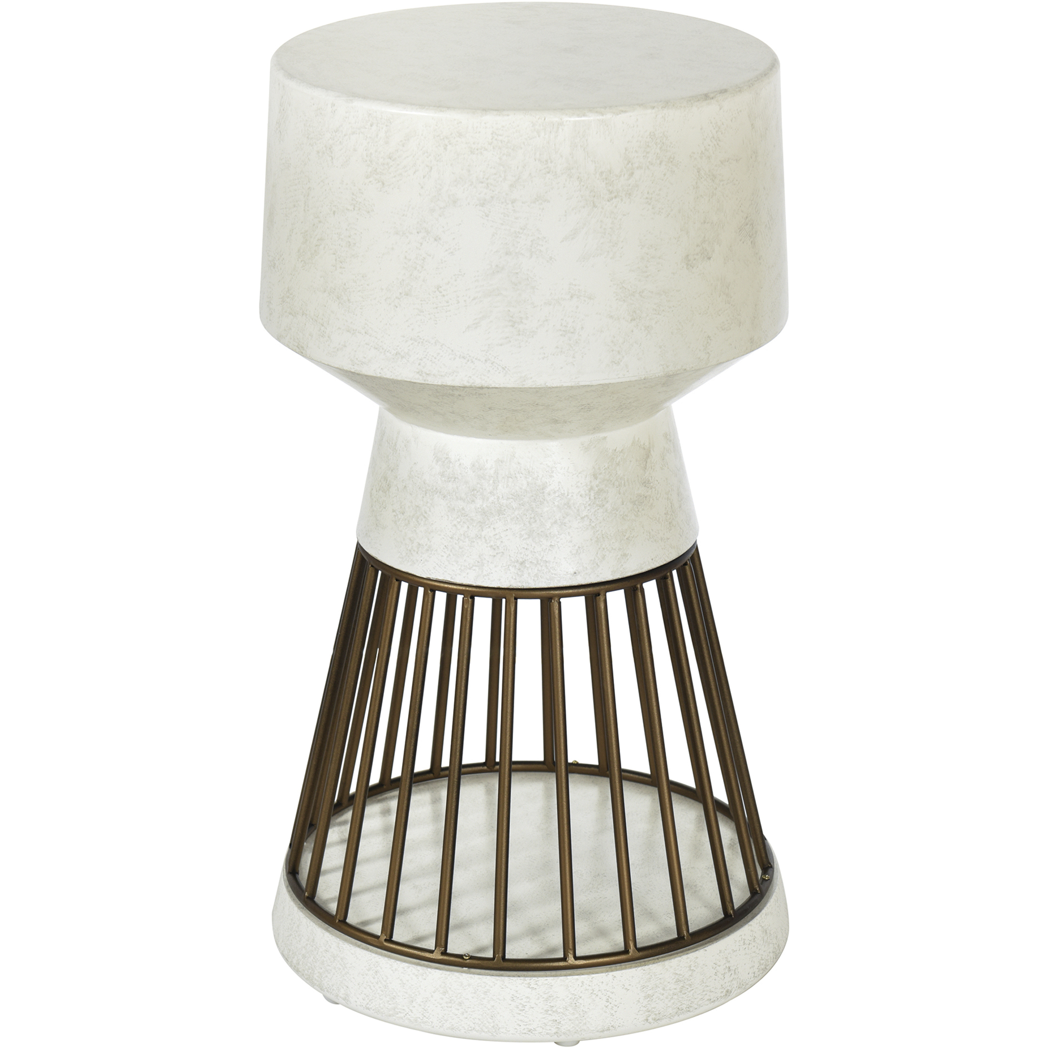 Conner 27 X 14 inch Cement White Side Table
