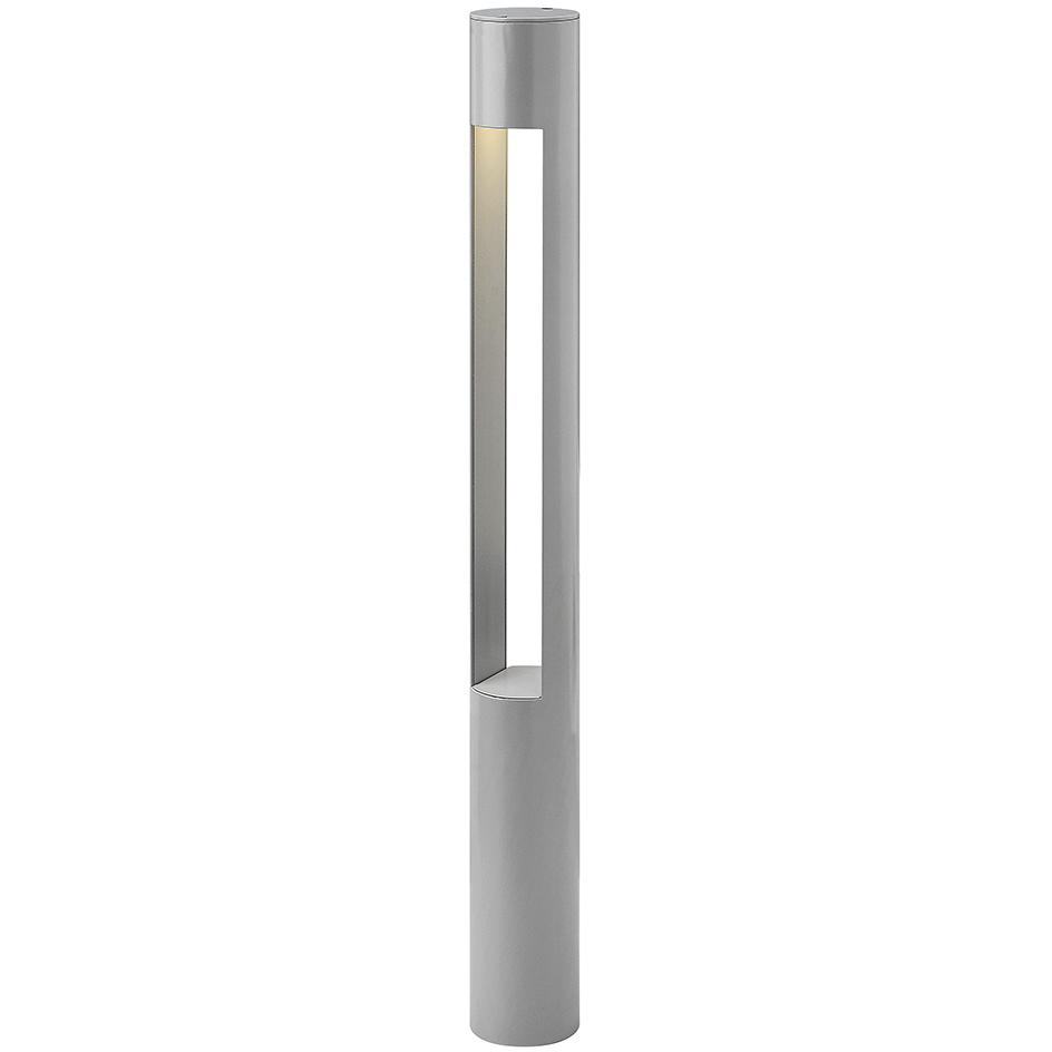 Atlantis 120v 8.00 watt Titanium Landscape Path Bollard, Round