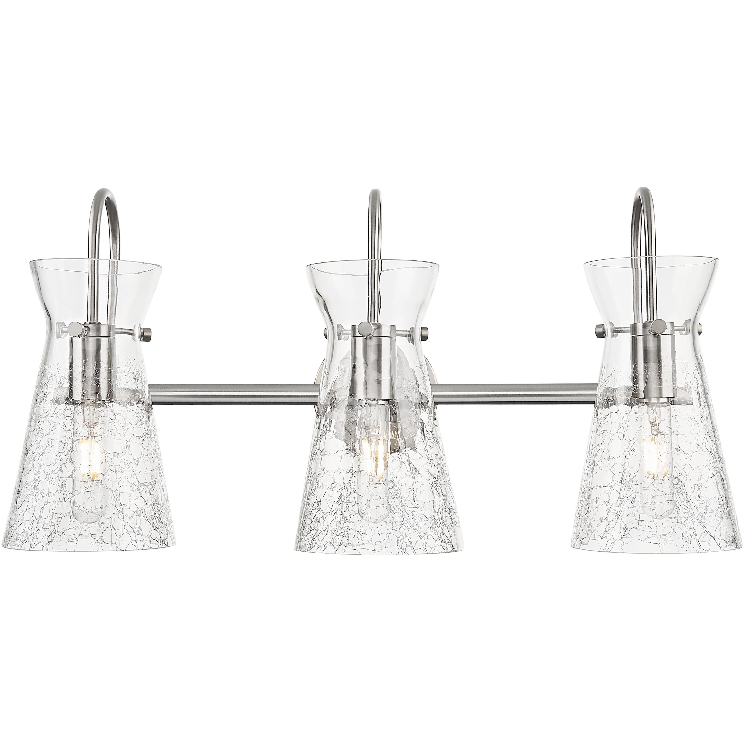 Nicole 3 Light 24 inch Brushed Satin Nickel Bath Vanity Light Wall Light