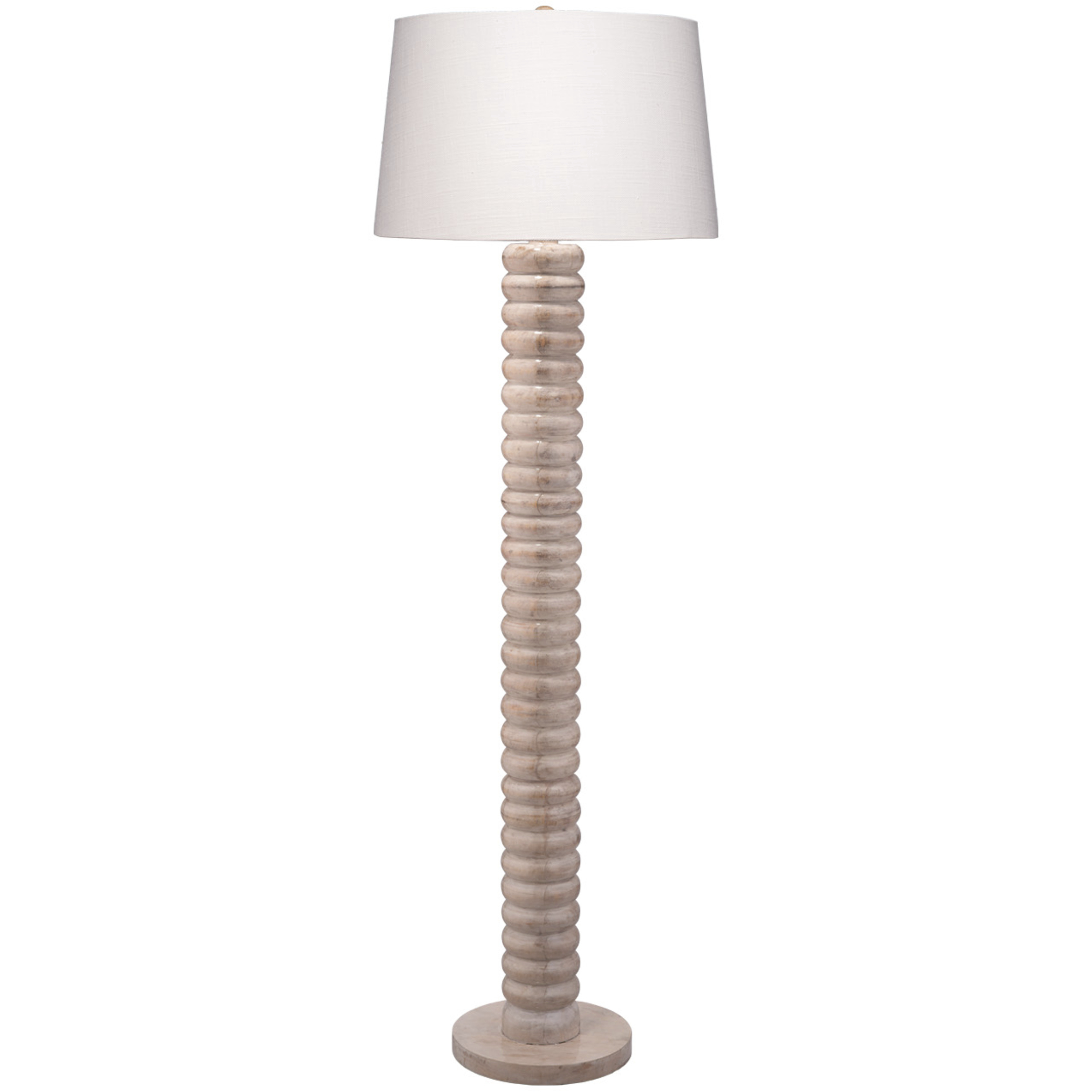 Abacus 67.5 inch 150 watt Bleached Lacquered Floor Lamp Portable Light