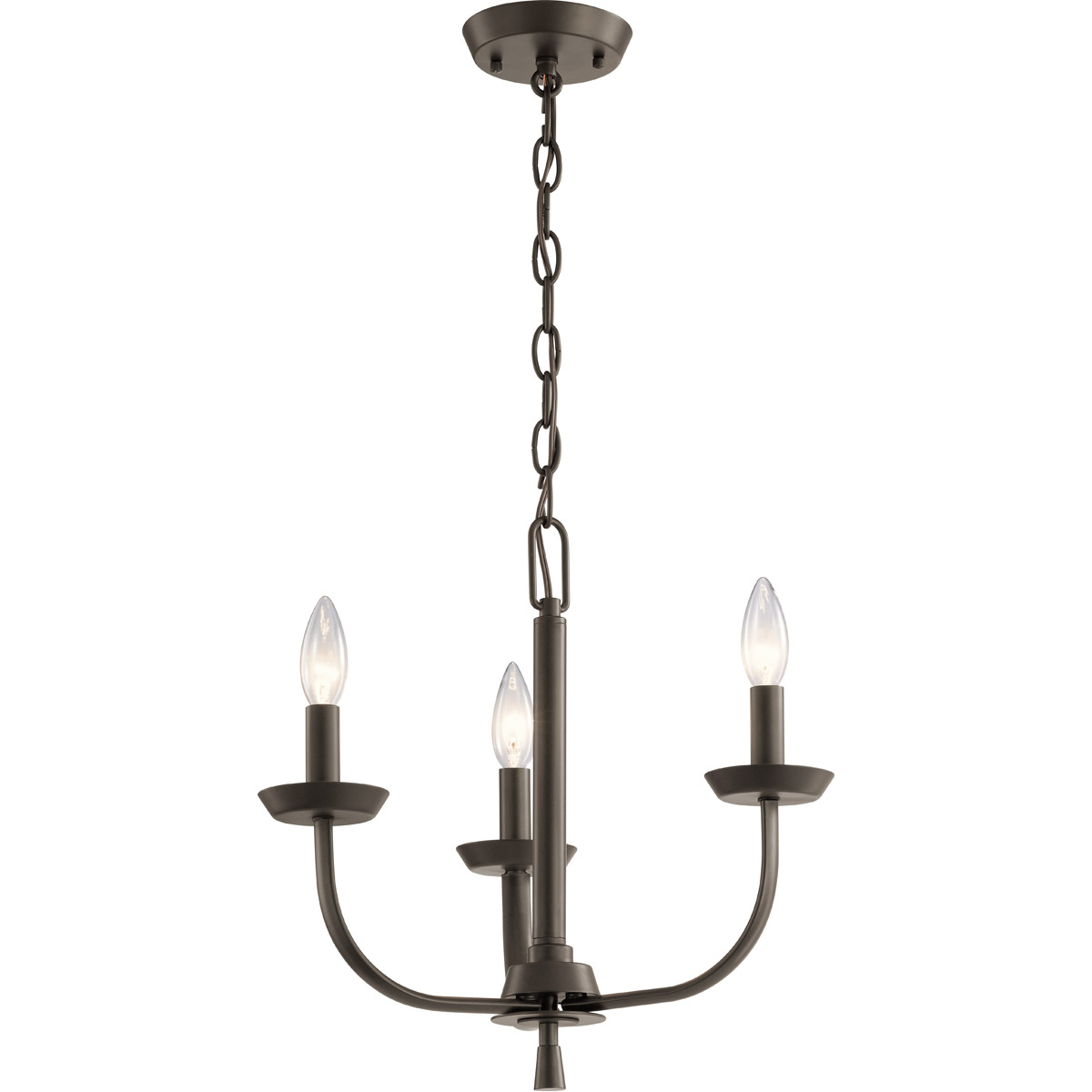 Kennewick 3 Light 16 inch Olde Bronze Mini Chandelier Ceiling Light