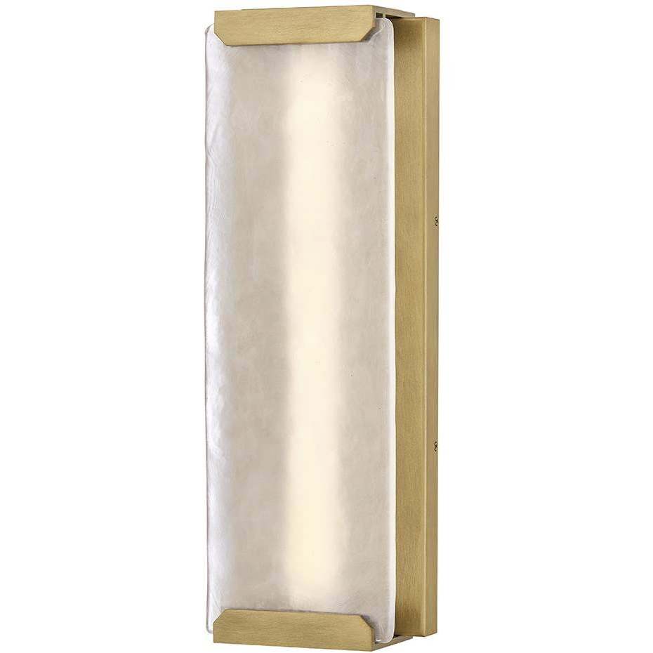 Zayde LED 22.25 inch Heritage Brass Outdoor Wall Mount