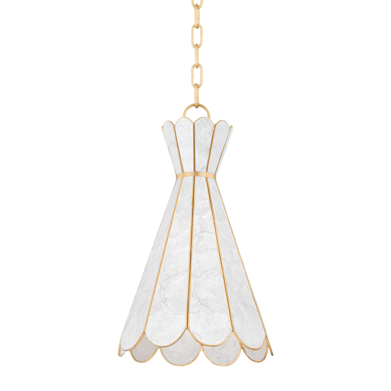 Lyra 1 Light 10.5 inch Aged Brass Pendant Ceiling Light