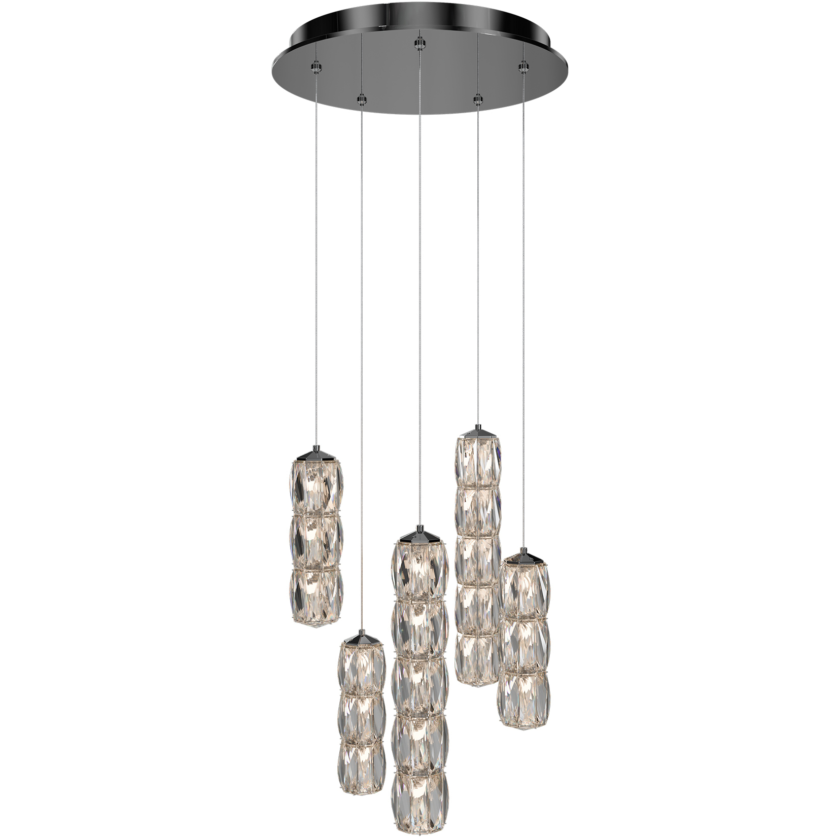 Signature Verve LED 17 inch Stainless Steel Multi-Light Pendant Ceiling Light