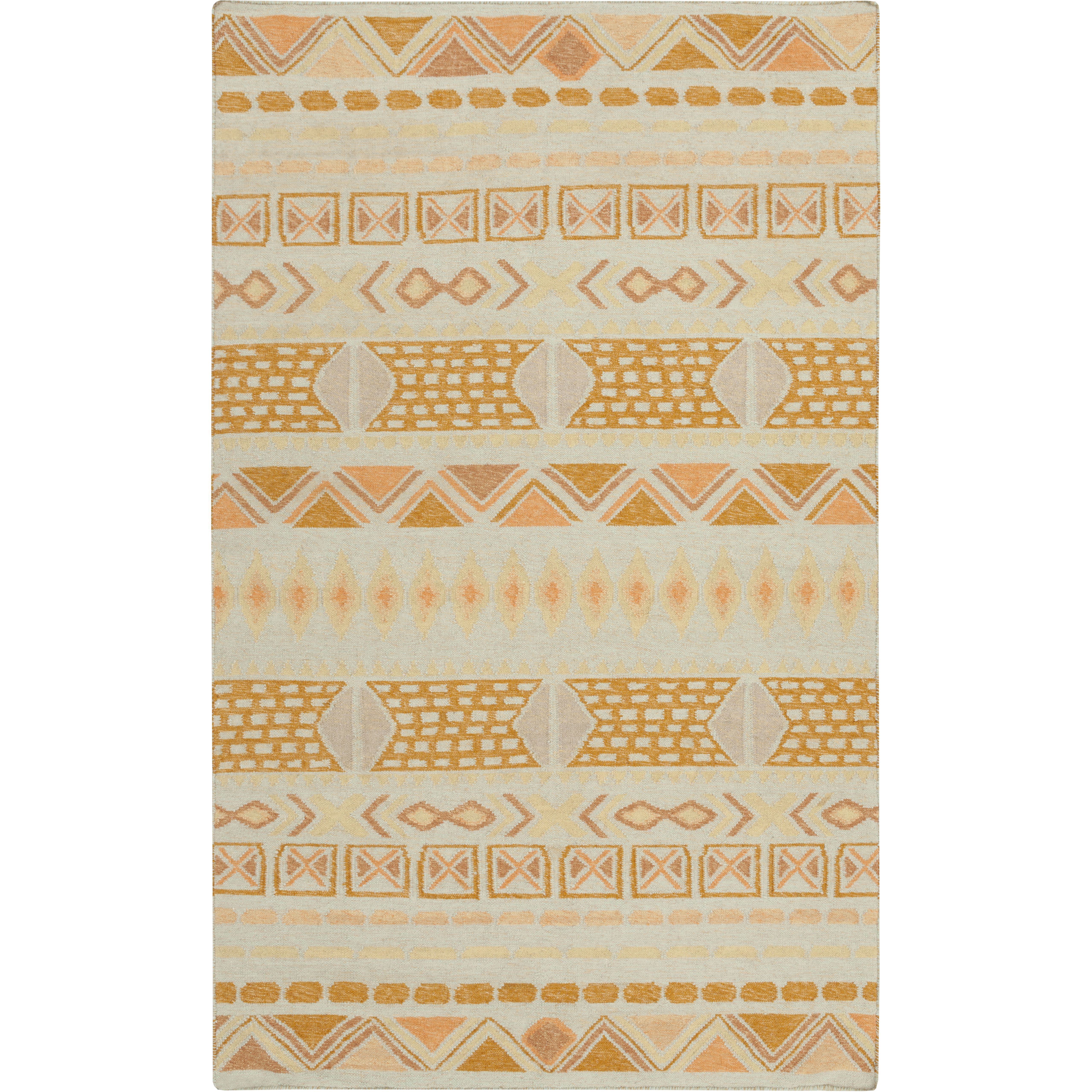 Nomad 36 X 24 inch Mint, Burnt Orange, Bright Yellow, Camel, Khaki Rug